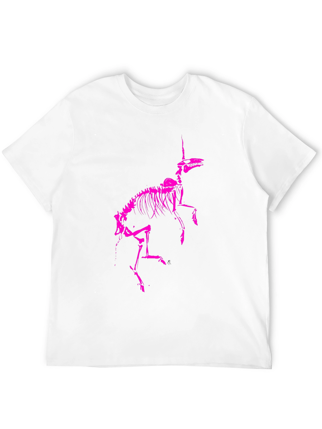 Unicorn Skeleton Graphic Tee - Black