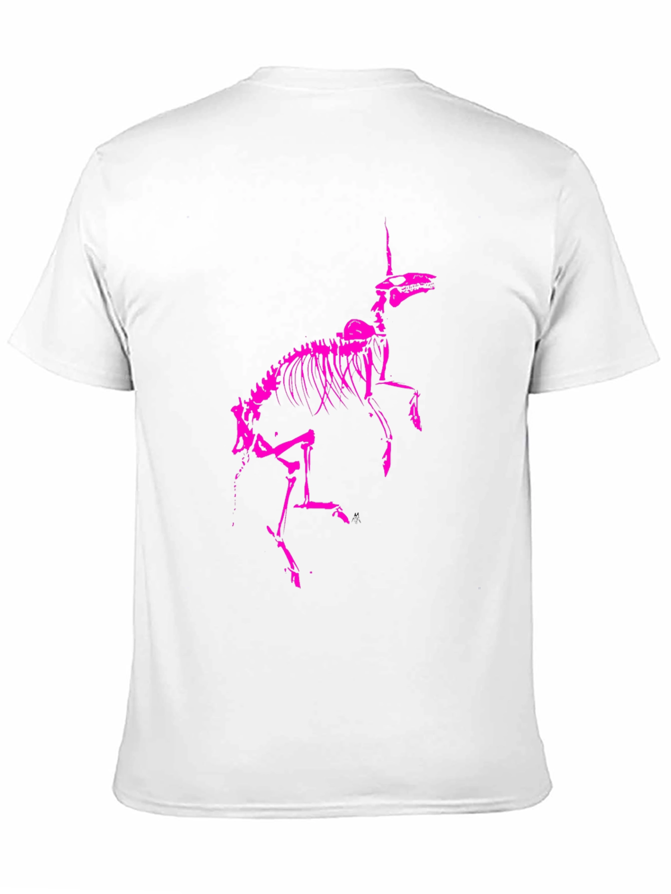 Unicorn Skeleton Graphic Tee - Black