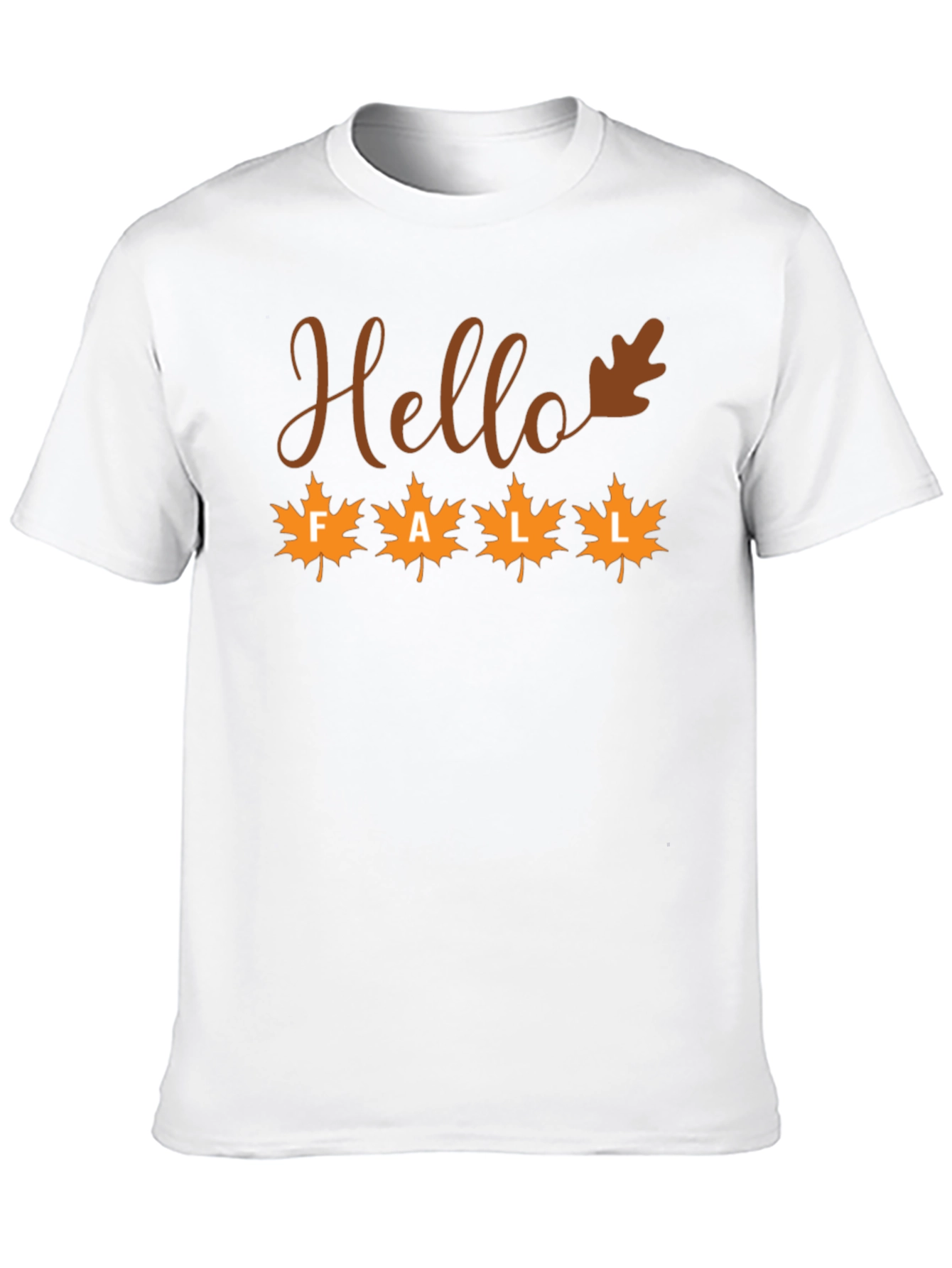 Hello Fall Maple Leaf Graphic Tee