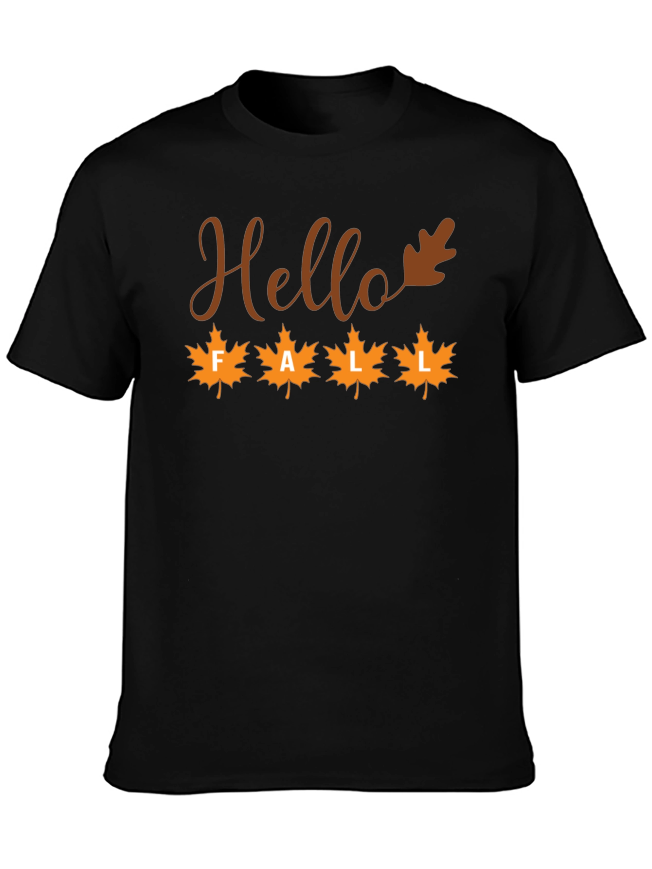 Hello Fall Maple Leaf Graphic Tee