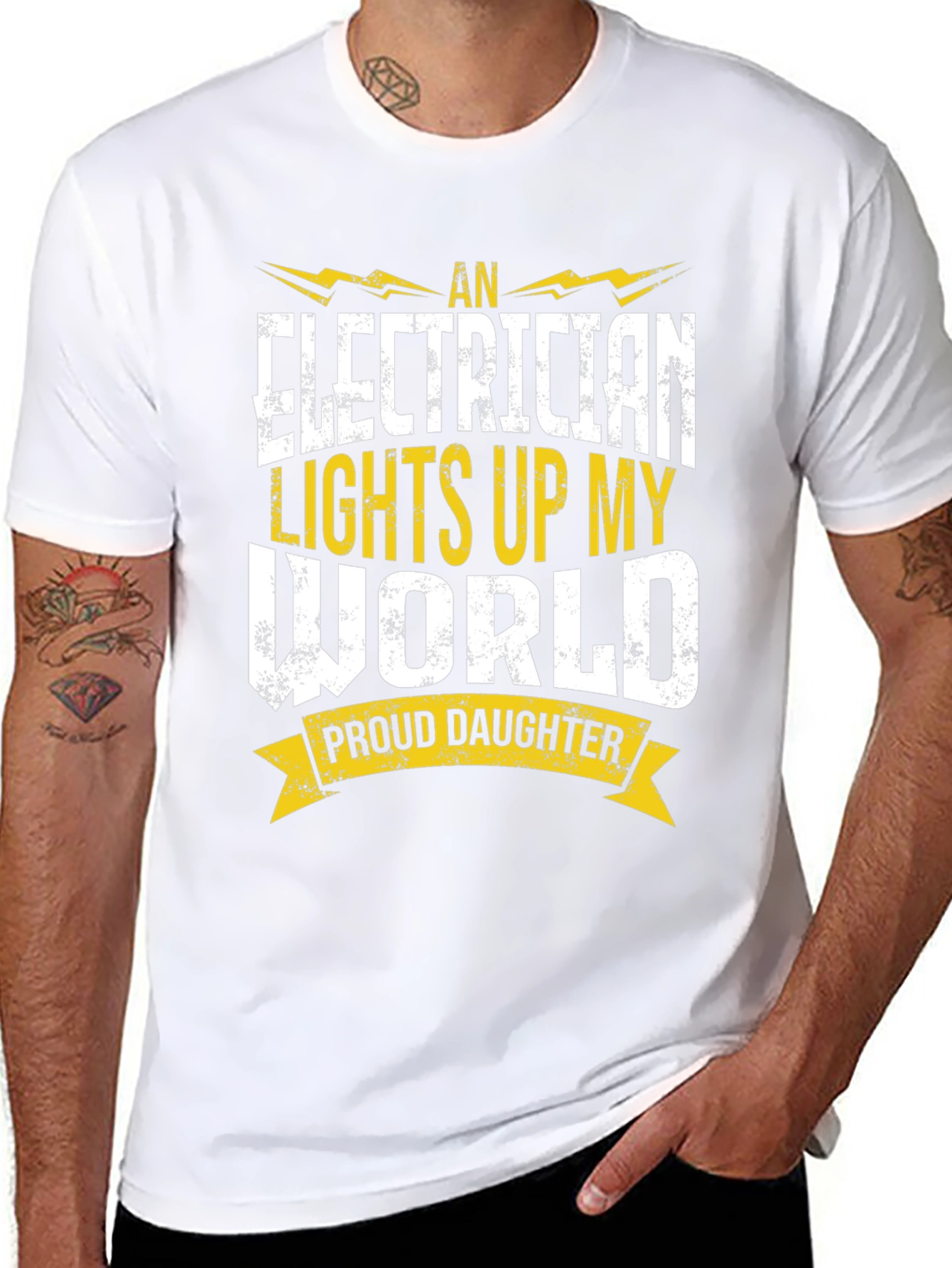 Electricians Daughter T-Shirt - Proud Love