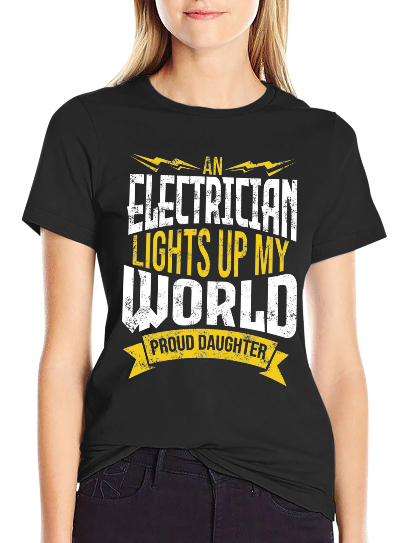 Electricians Daughter T-Shirt - Proud Love