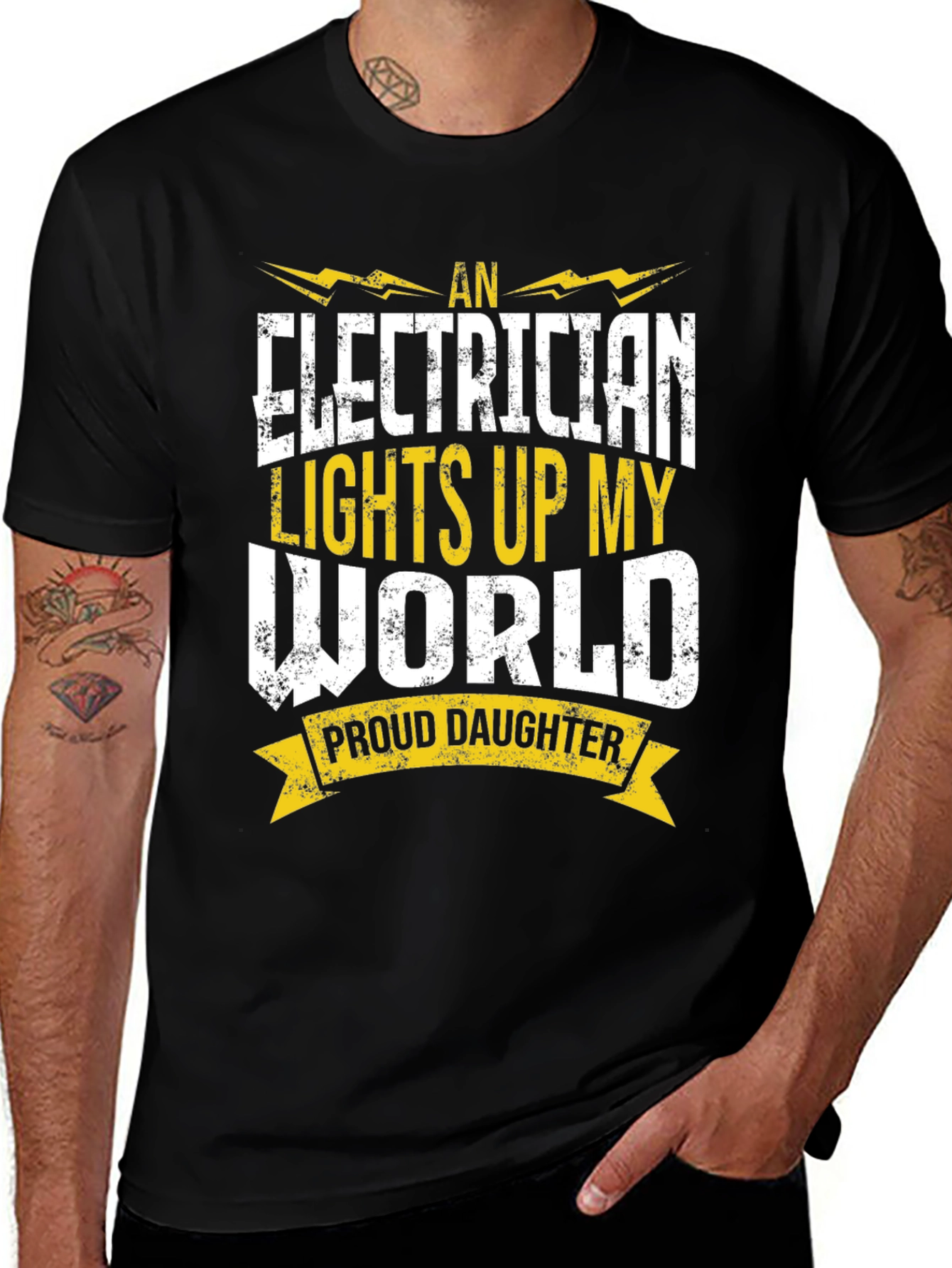 Electricians Daughter T-Shirt - Proud Love