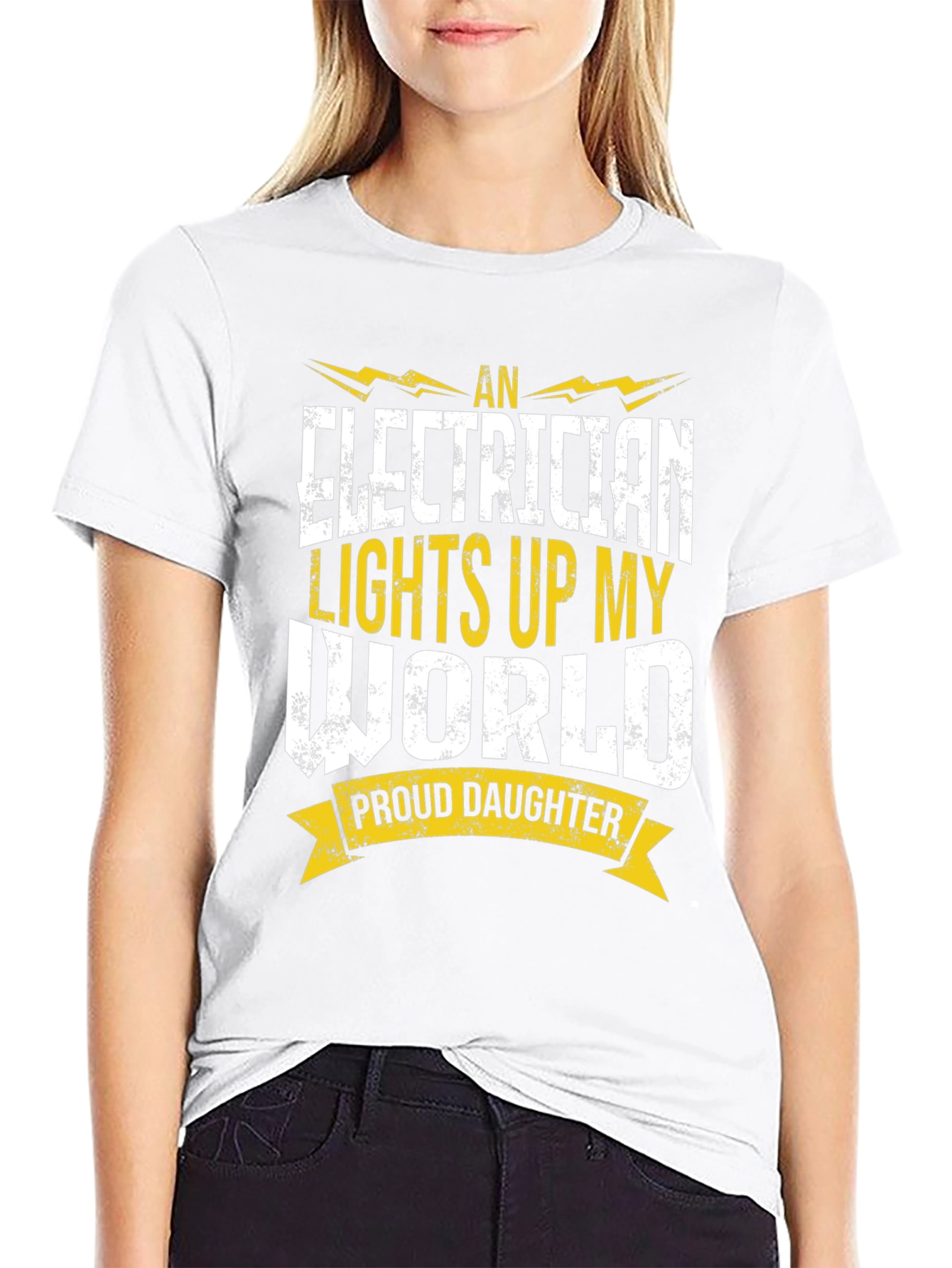 Electricians Daughter T-Shirt - Proud Love