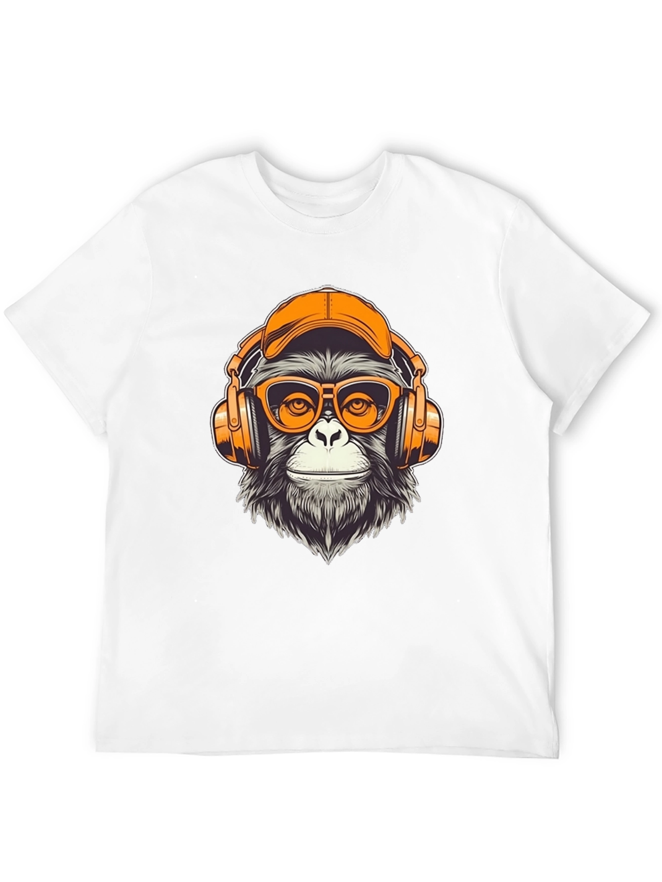 Monkey DJ Graphic Tee - Cool Black T-Shirt