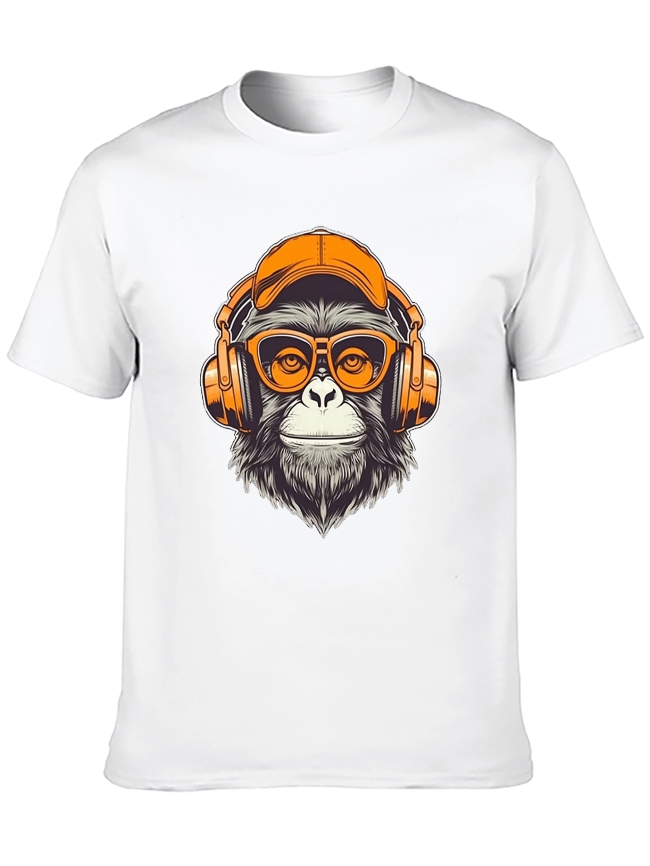 Monkey DJ Graphic Tee - Cool Black T-Shirt