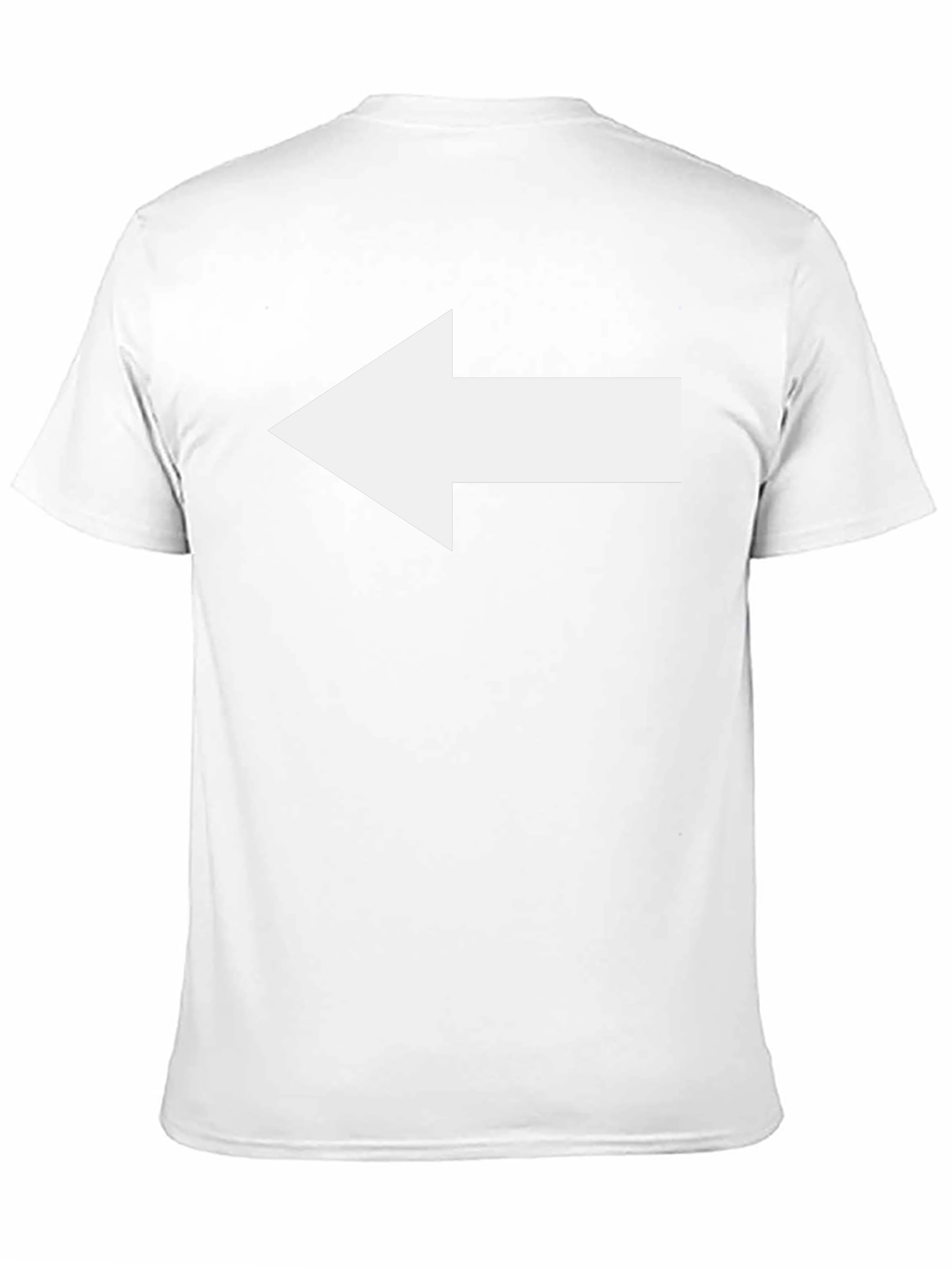 Left Arrow T-Shirt - Graphic Print Casual Tee