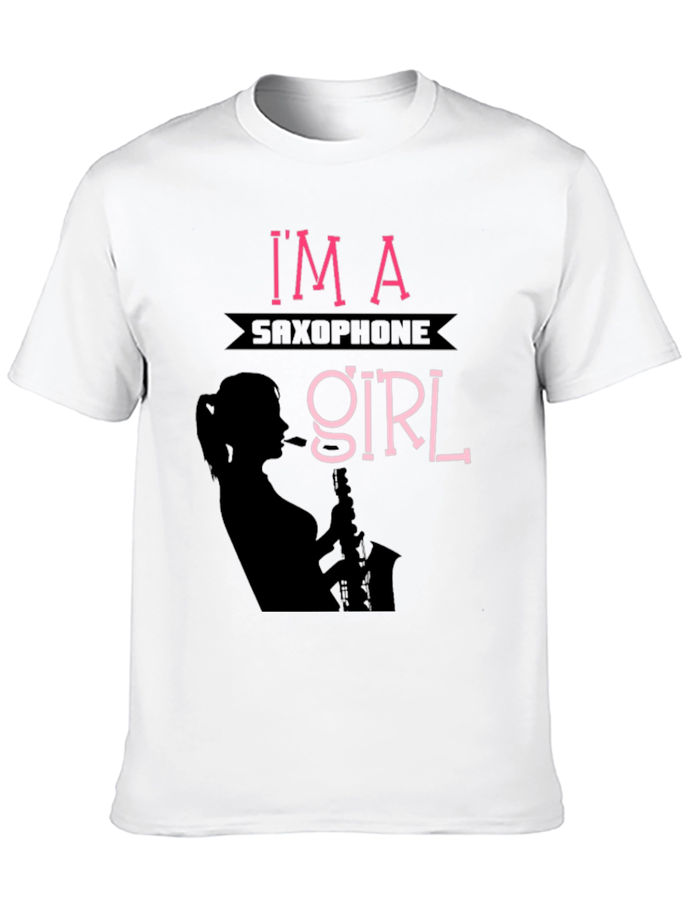 Saxophone Girl T-Shirt - Musician Tee