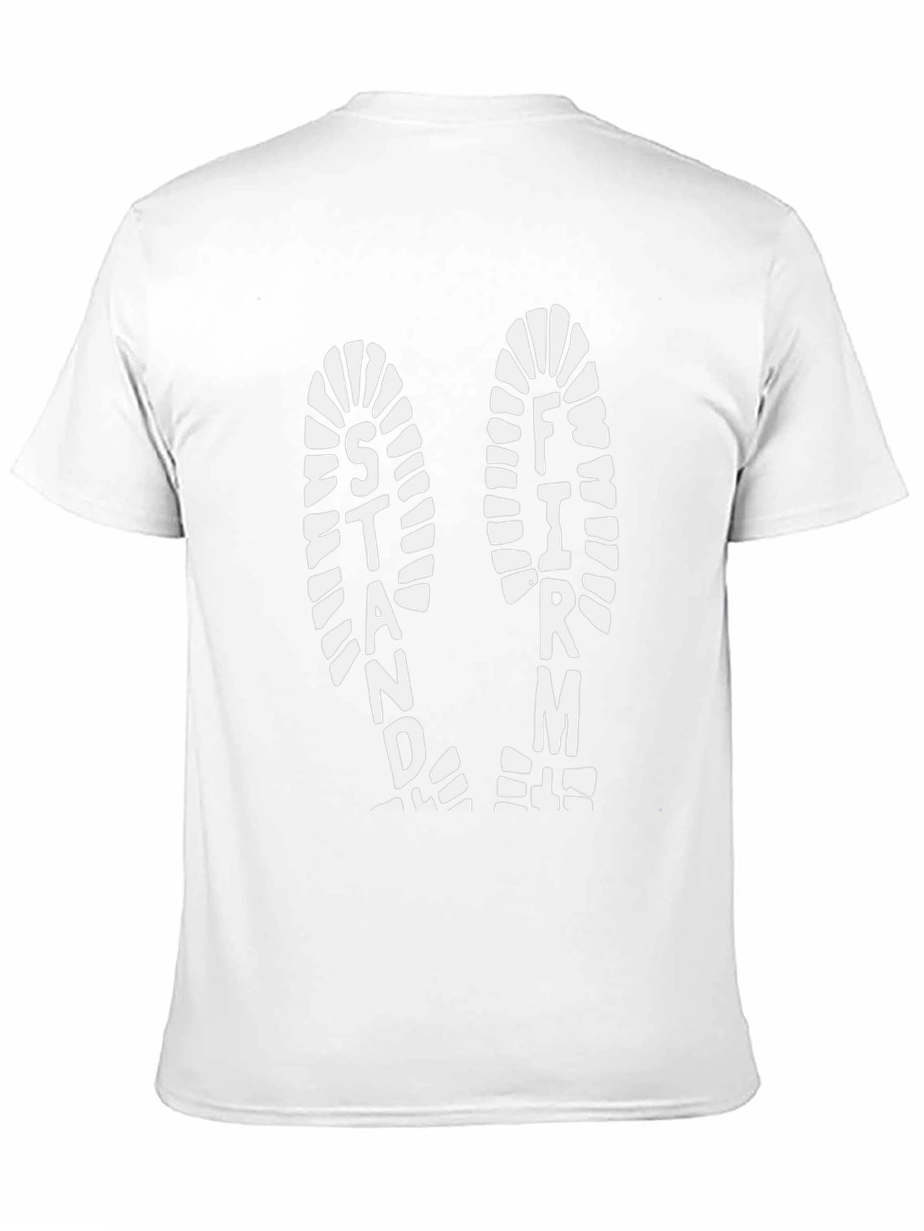 Stand Firm Graphic Print Black T-Shirt