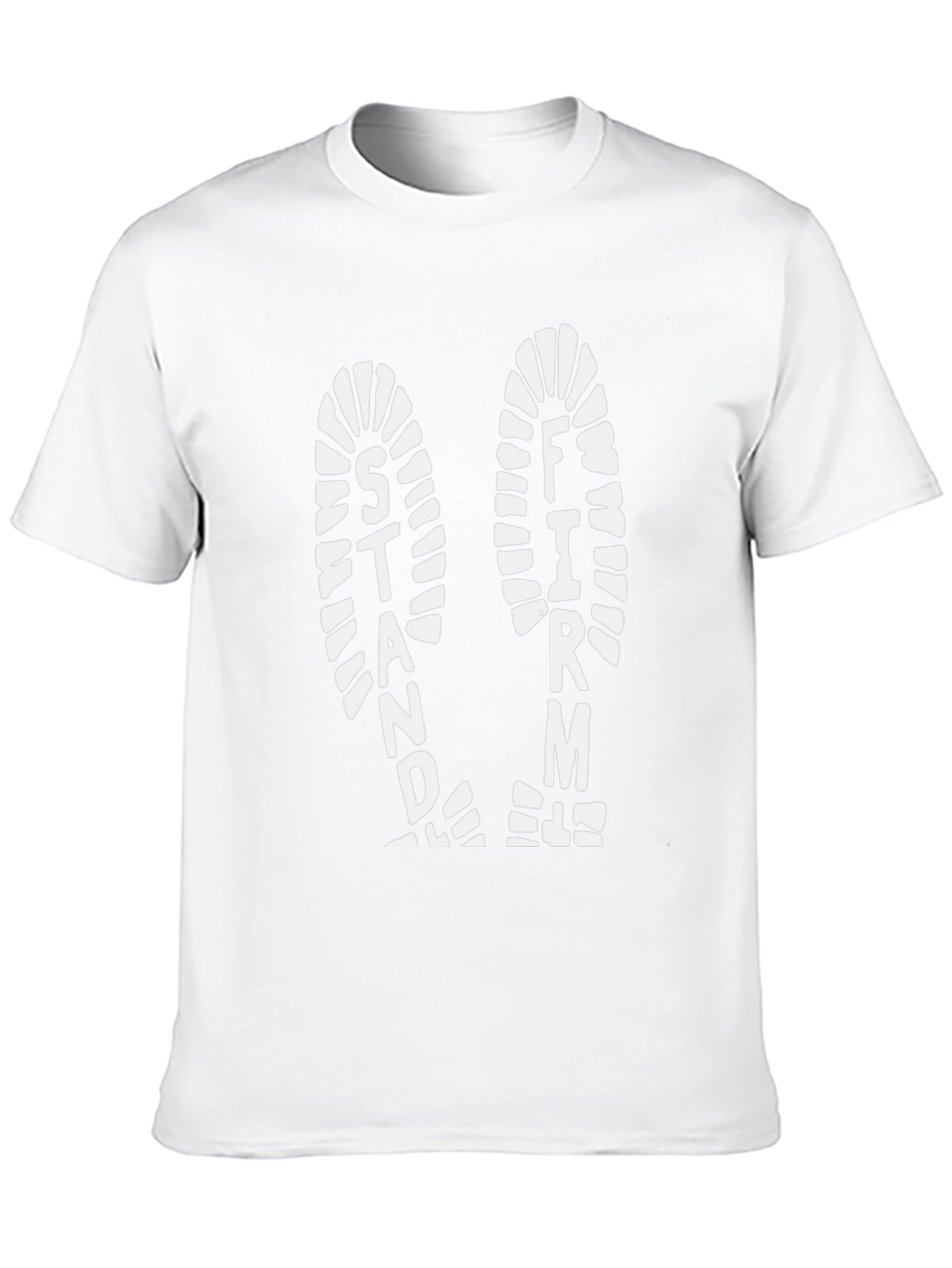 Stand Firm Graphic Print Black T-Shirt