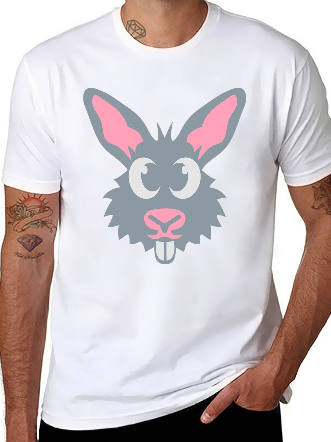 Bunny Graphic Tee - Fun Rabbit Design T-Shirt