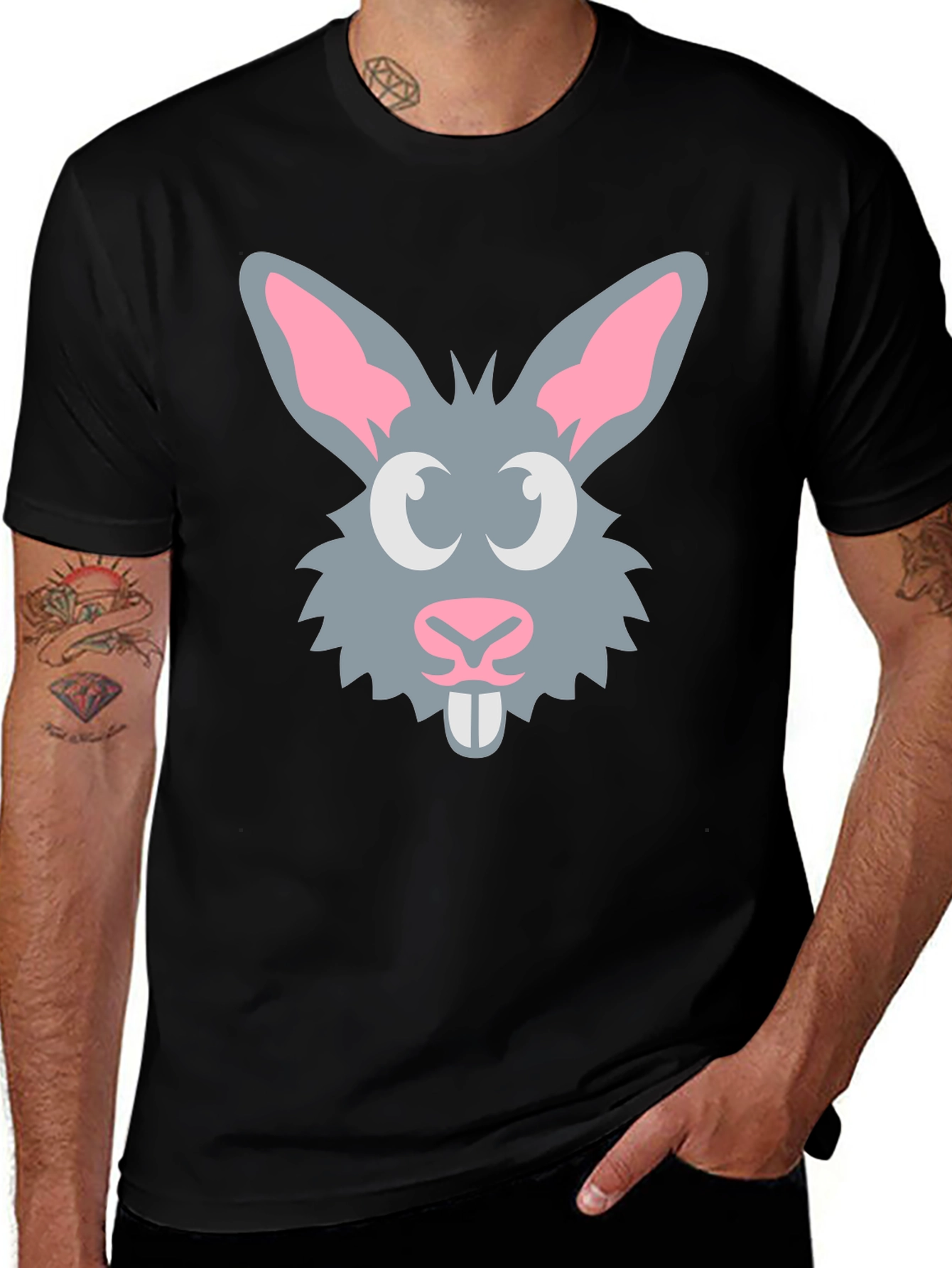 Bunny Graphic Tee - Fun Rabbit Design T-Shirt