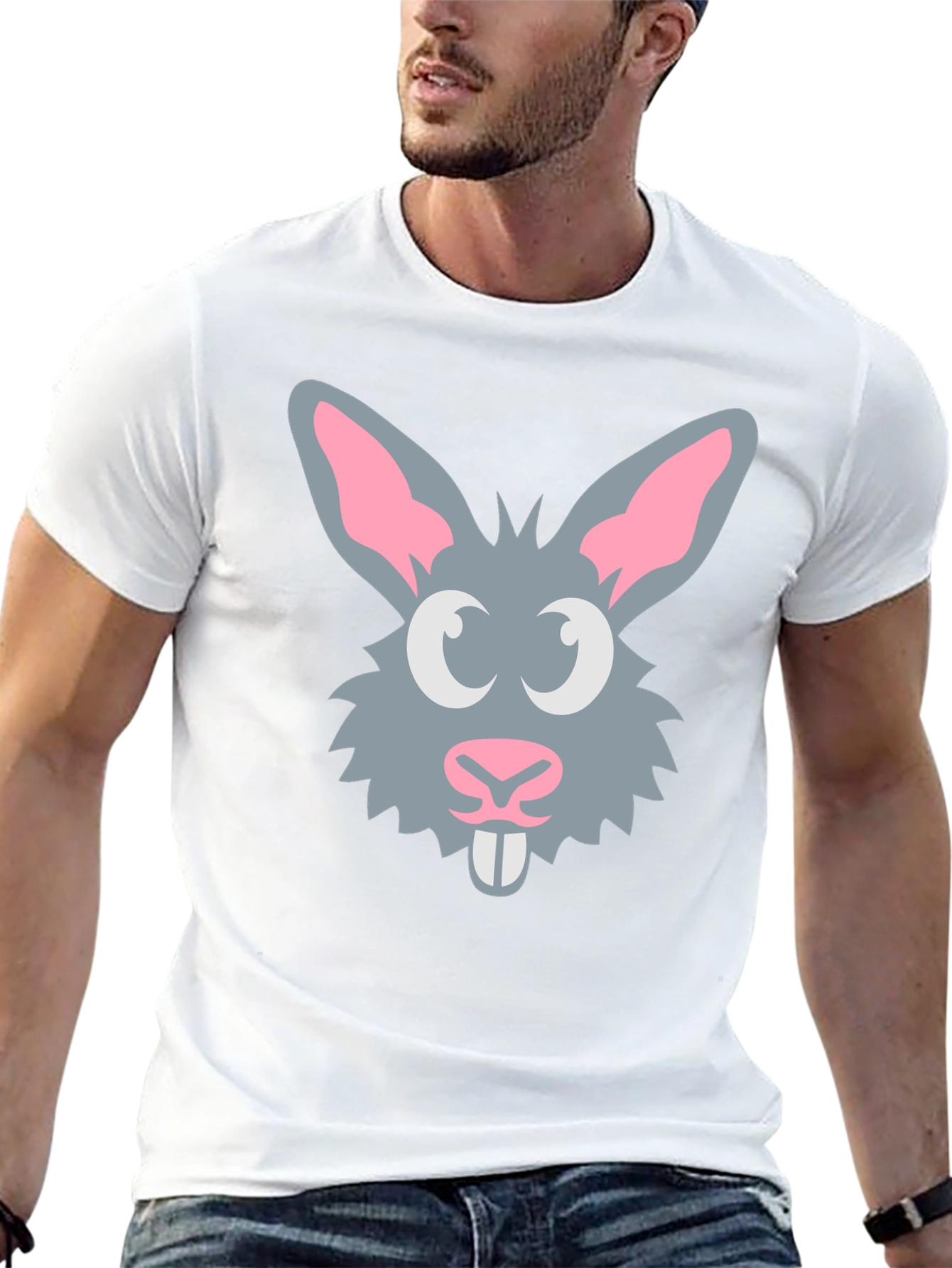 Bunny Graphic Tee - Fun Rabbit Design T-Shirt