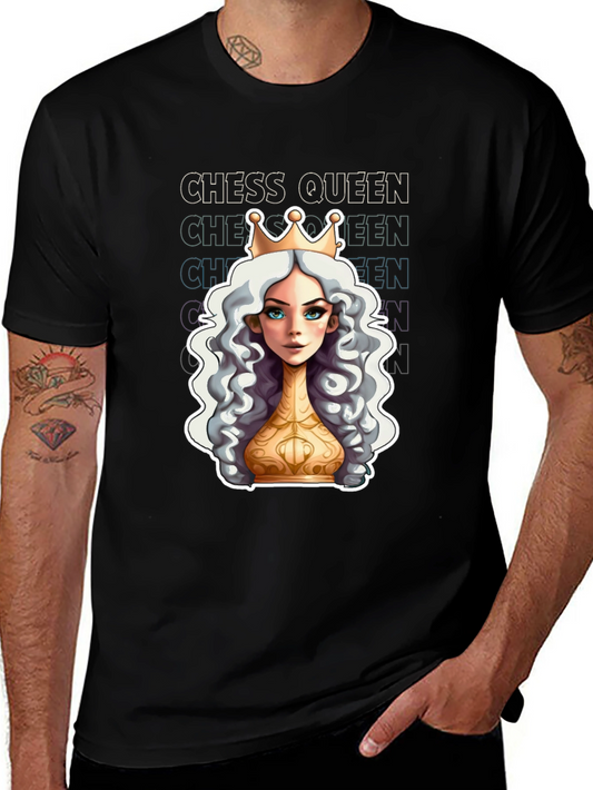 Chess Queen Graphic Tee - Stylish Unisex T-Shirt
