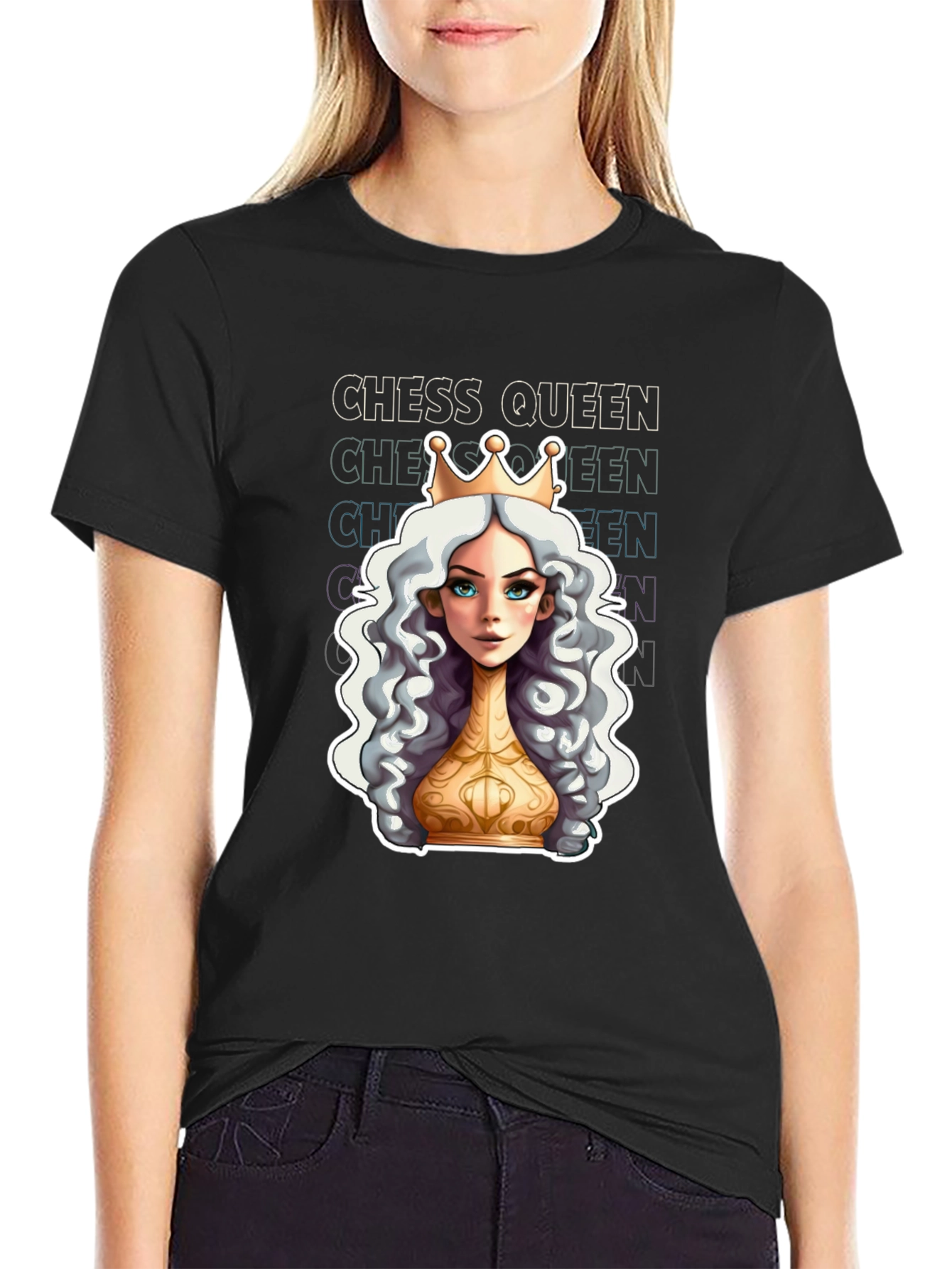 Chess Queen Graphic Tee - Stylish Unisex T-Shirt