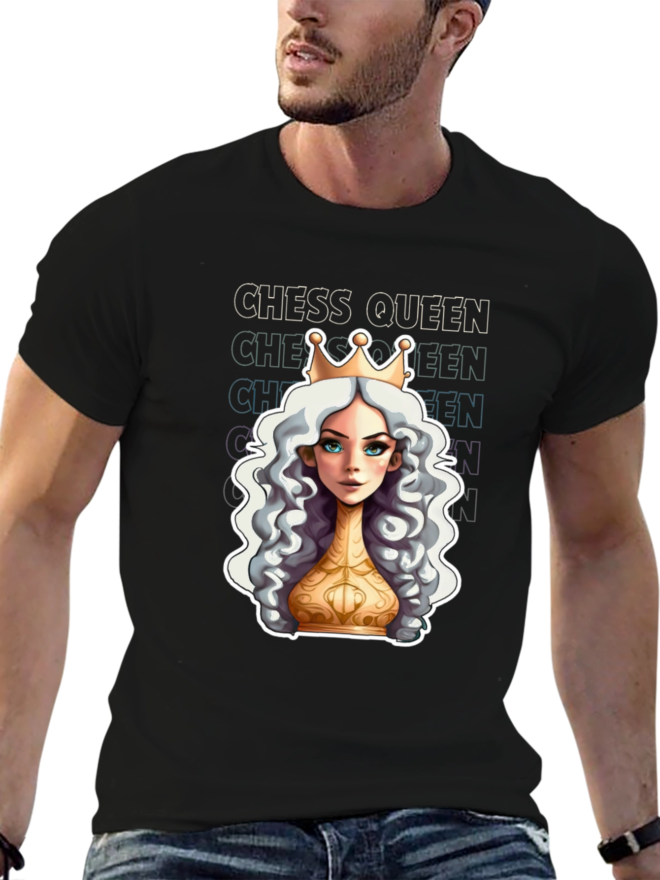 Chess Queen Graphic Tee - Stylish Unisex T-Shirt