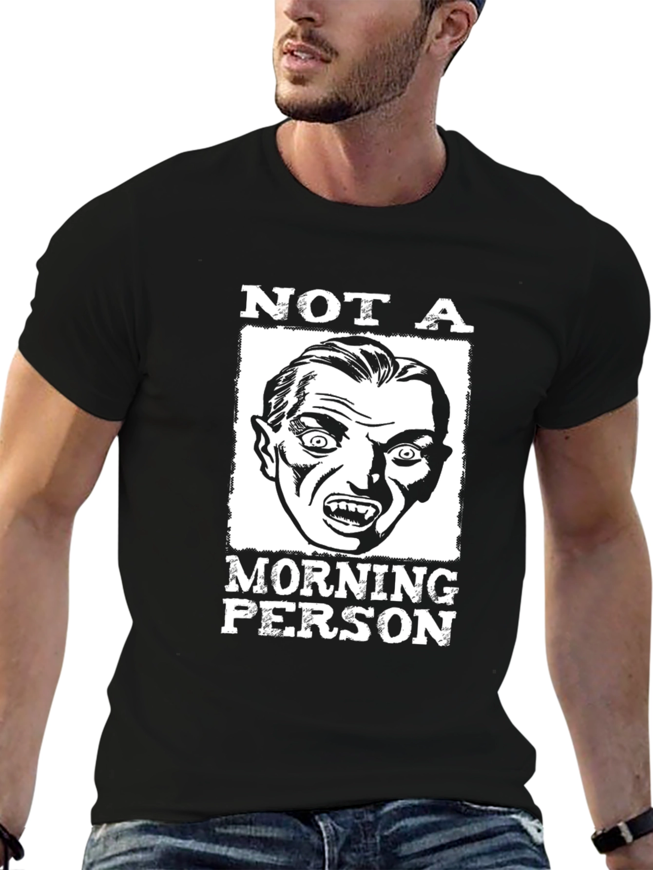 Not A Morning Person Vampire Graphic T-Shirt