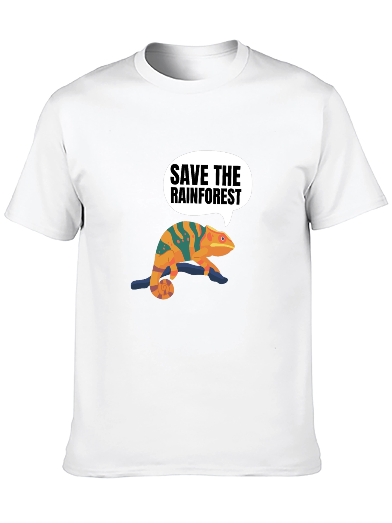 Save the Rainforest Chameleon Graphic Tee