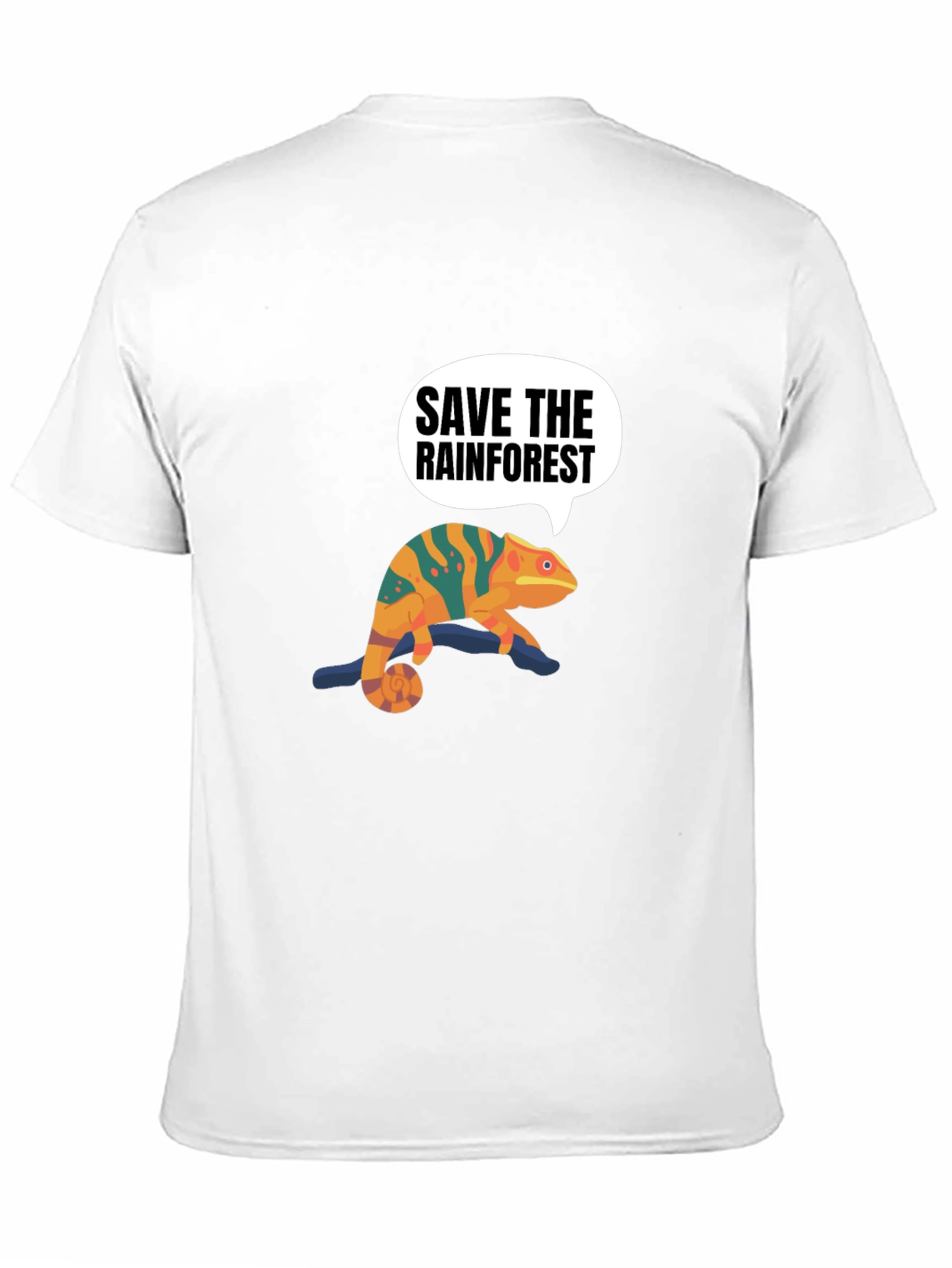 Save the Rainforest Chameleon Graphic Tee