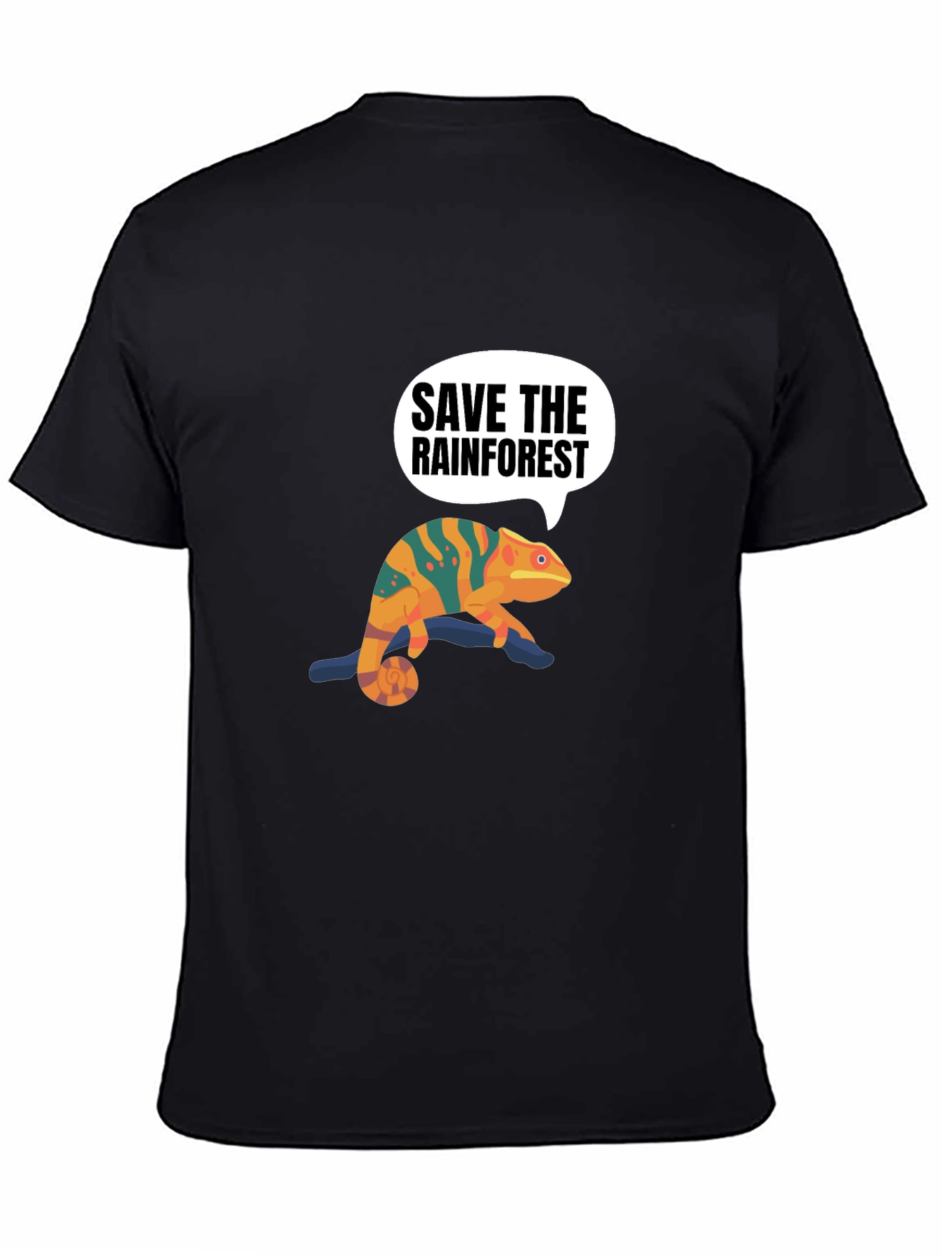 Save the Rainforest Chameleon Graphic Tee