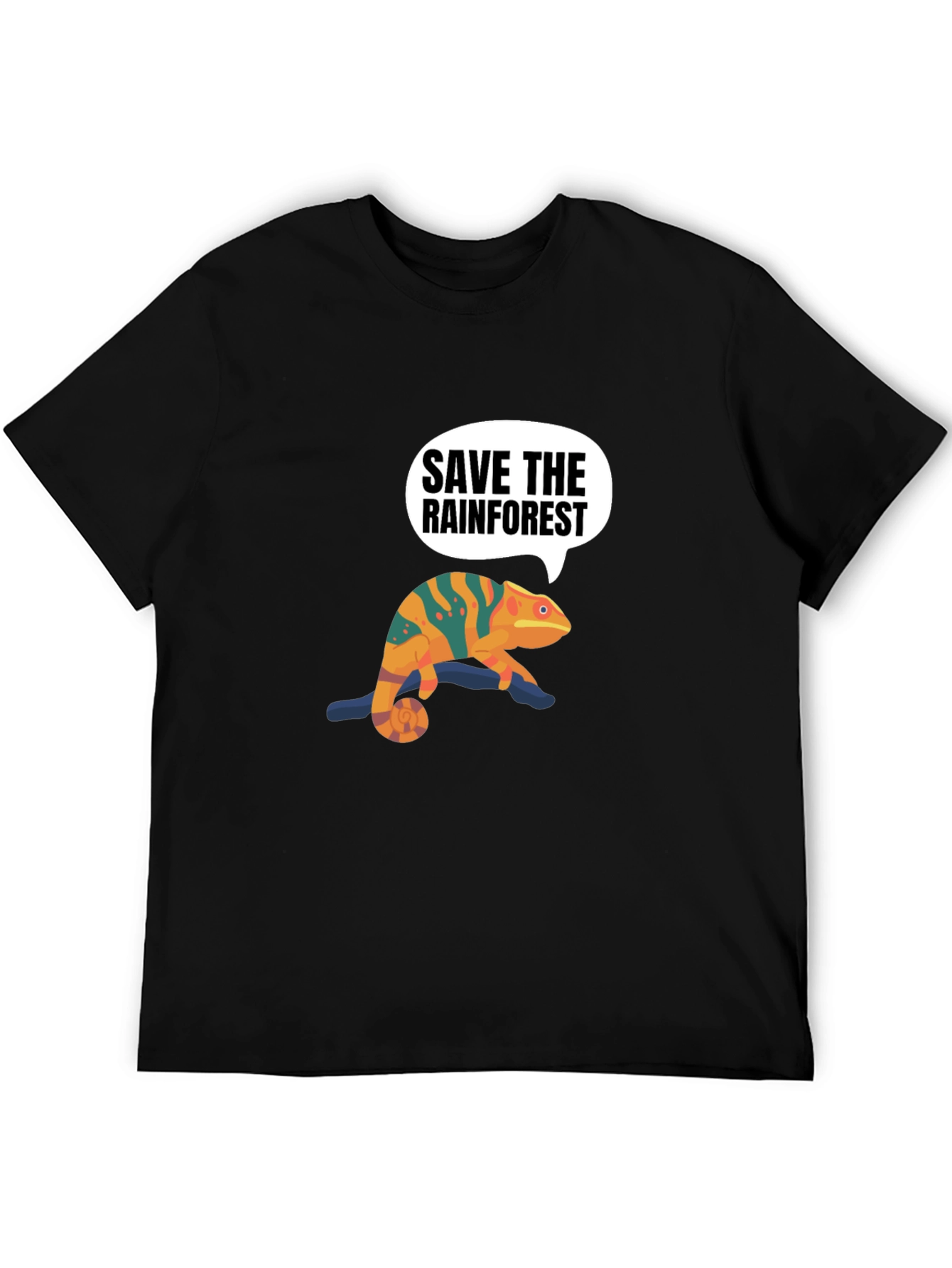 Save the Rainforest Chameleon Graphic Tee