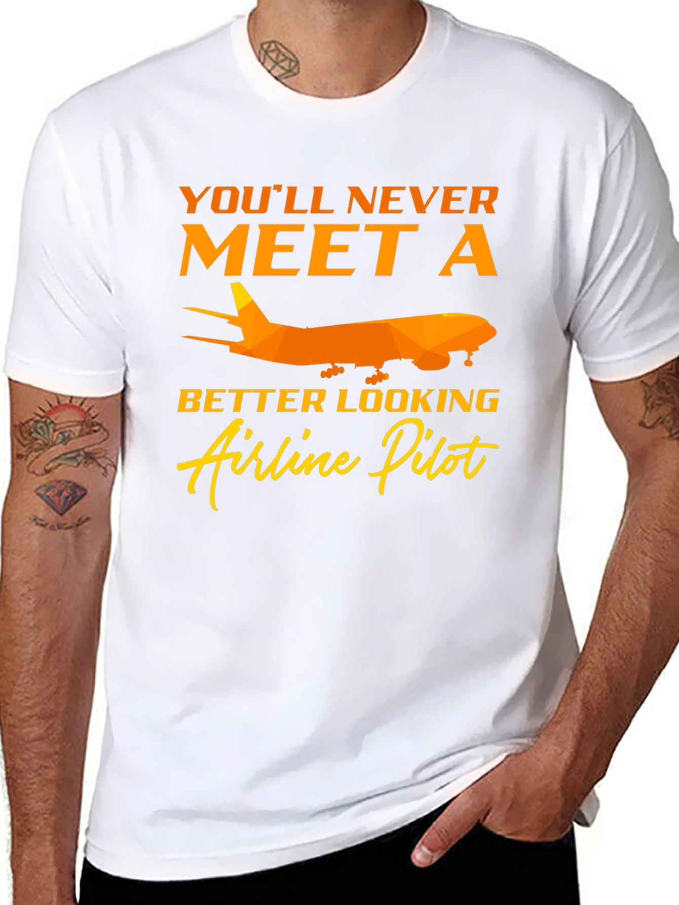 Airline Pilot Graphic Tee - Unique Gift