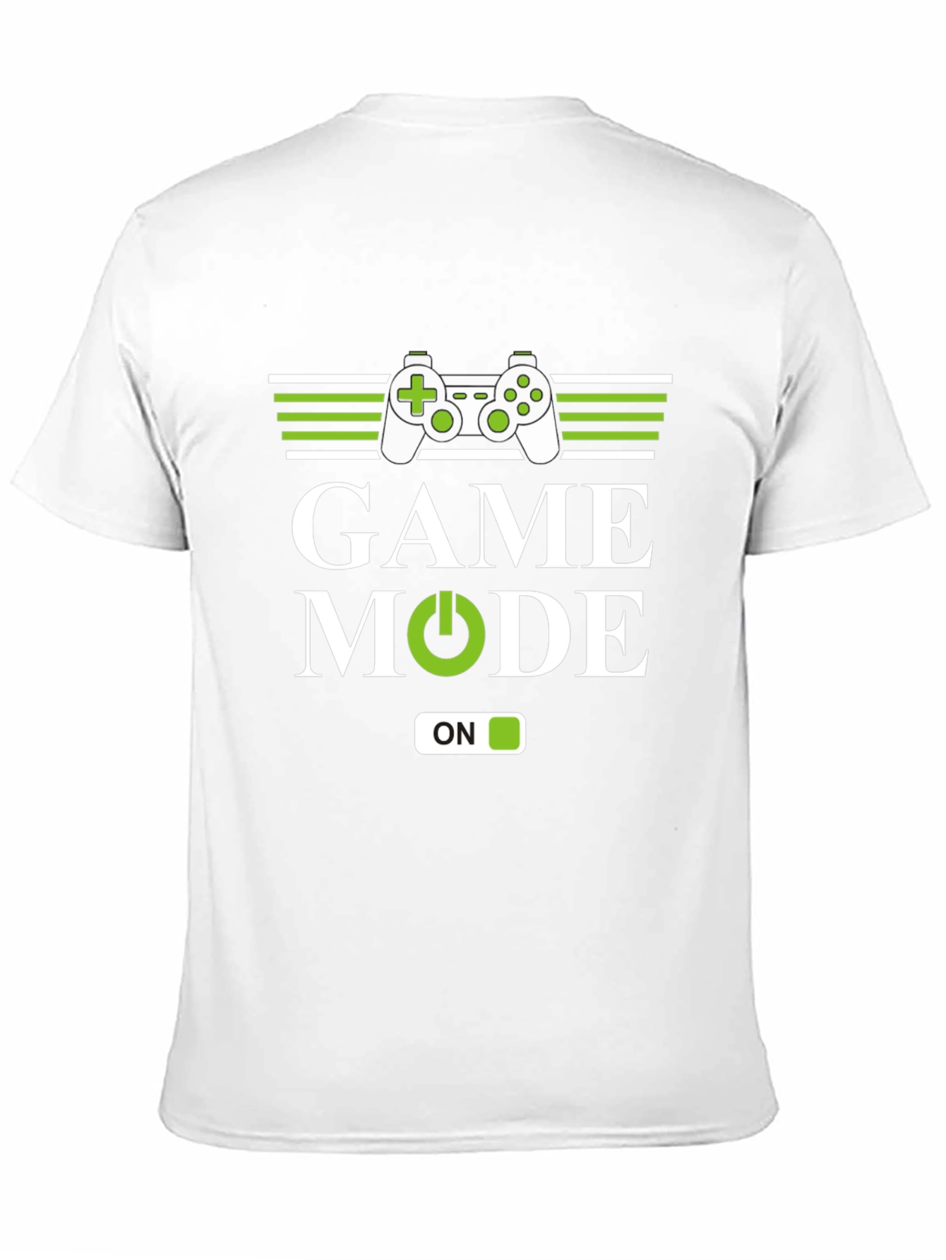 Game Mode ON Black Graphic Tee for Gamers