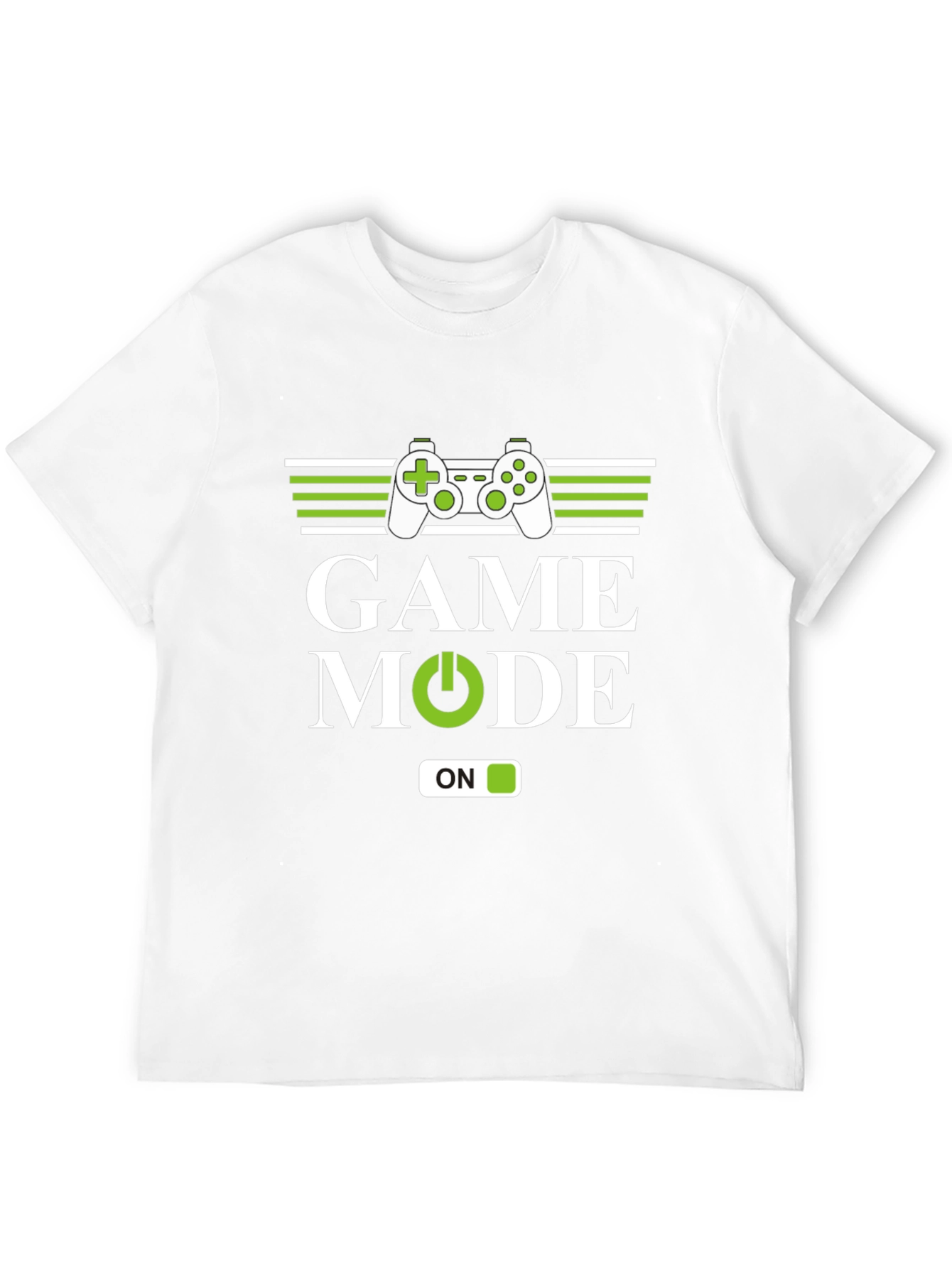 Game Mode ON Black Graphic Tee for Gamers