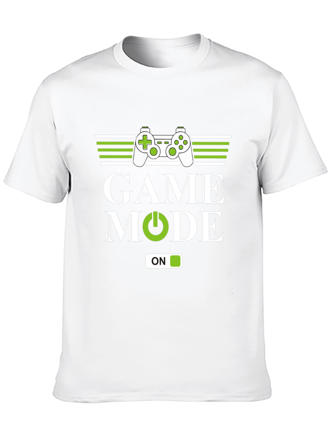 Game Mode ON Black Graphic Tee for Gamers