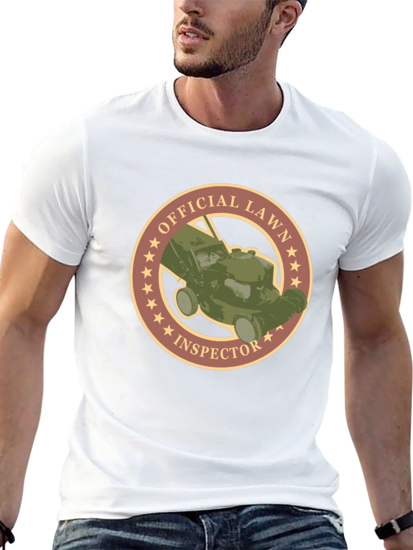 Official Lawn Inspector Graphic Tee - Premium Quality