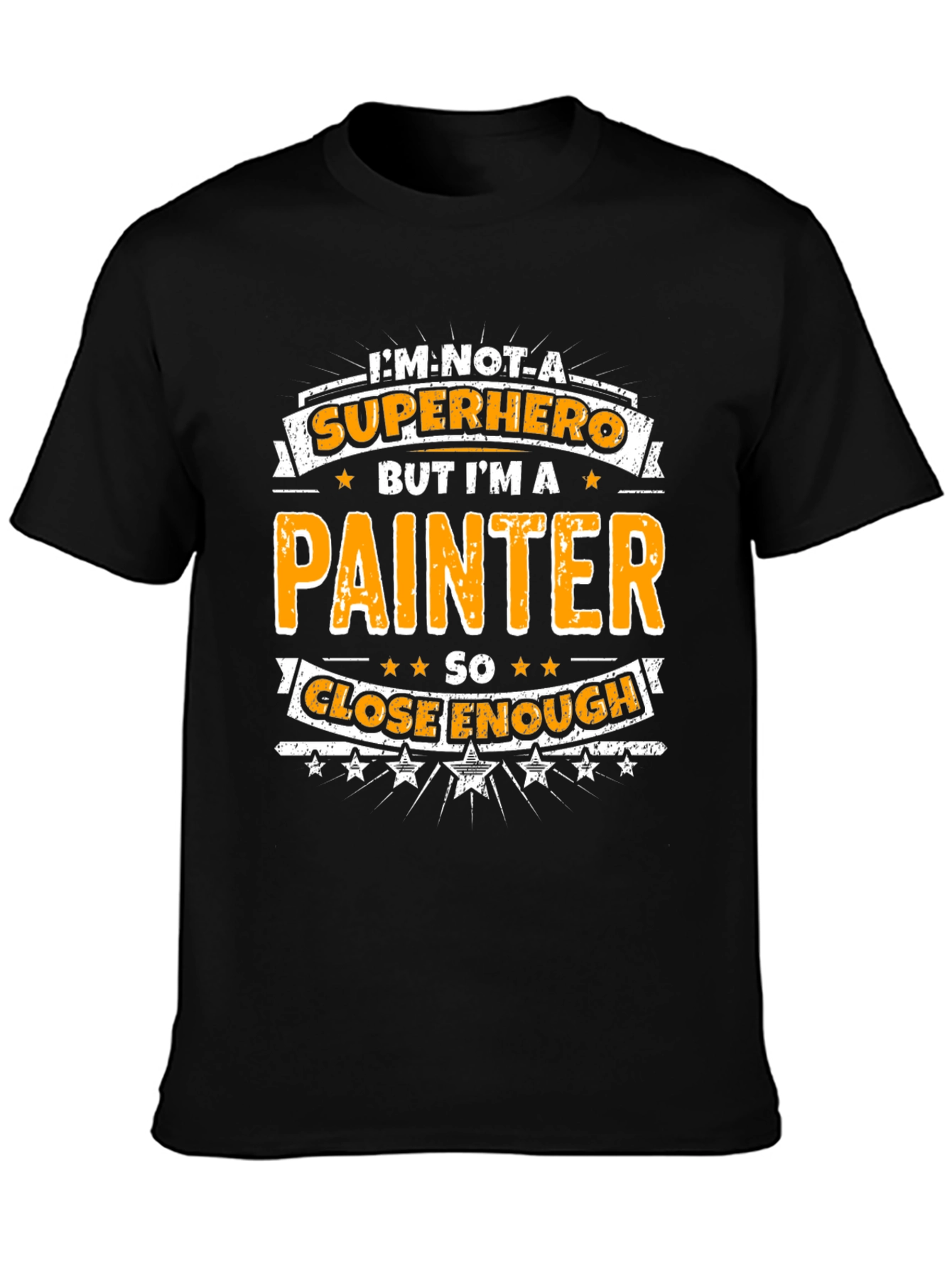 Painter Superhero Graphic T-Shirt - Funny Novelty Tee