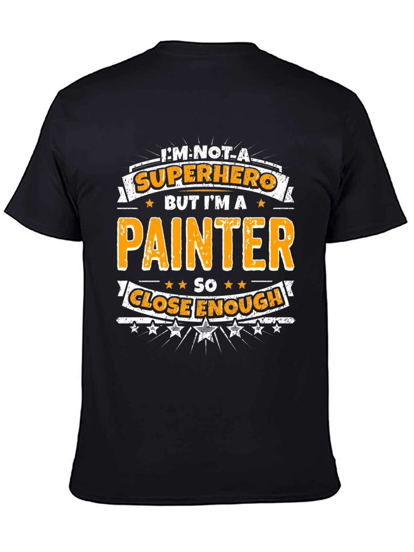 Painter Superhero Graphic T-Shirt - Funny Novelty Tee
