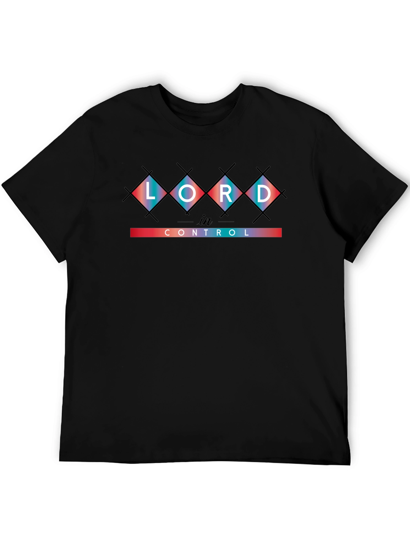 Lord in Control Black Graphic Tee