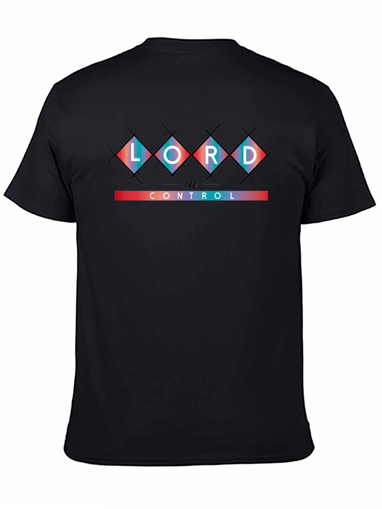 Lord in Control Black Graphic Tee