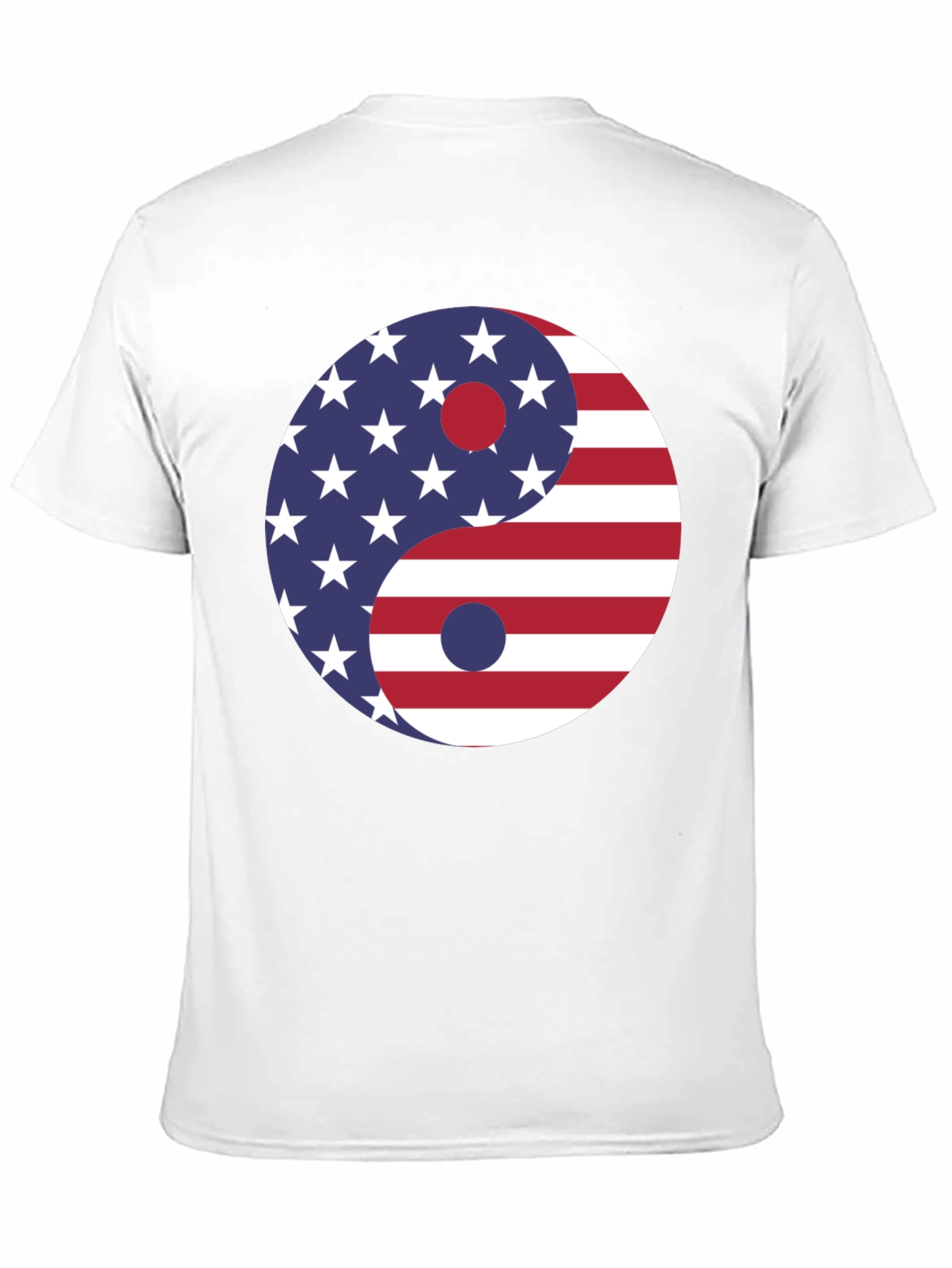 Yin Yang USA Flag Graphic Tee