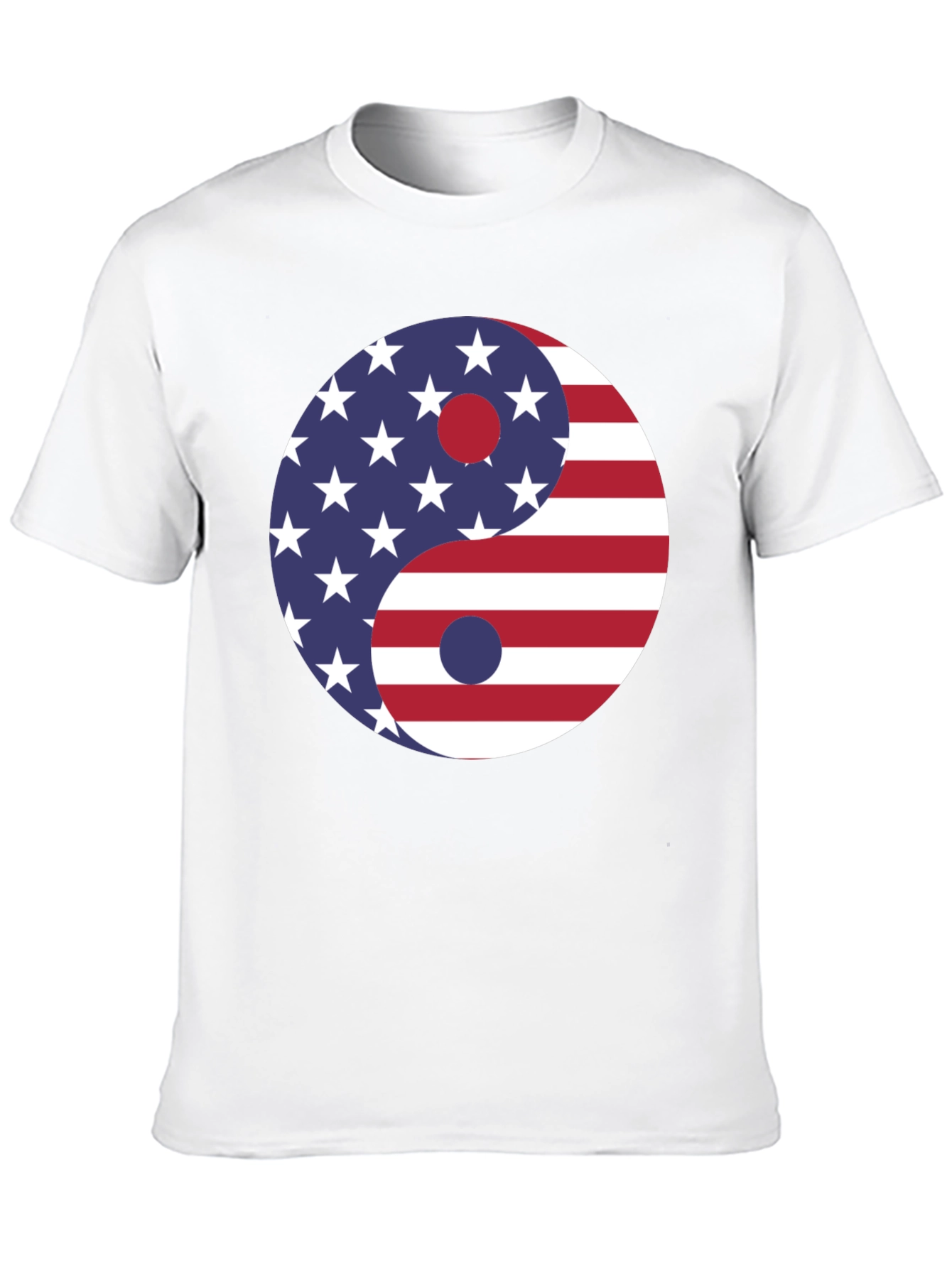 Yin Yang USA Flag Graphic Tee