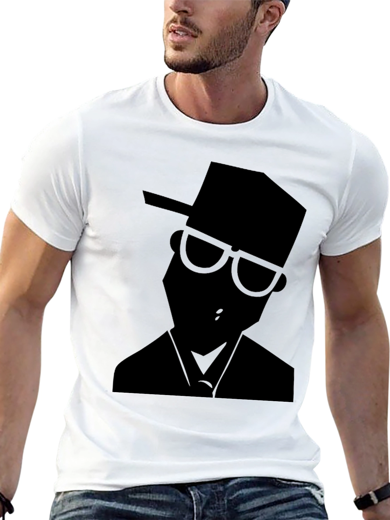 Cool Silhouette Graphic Black T-Shirt