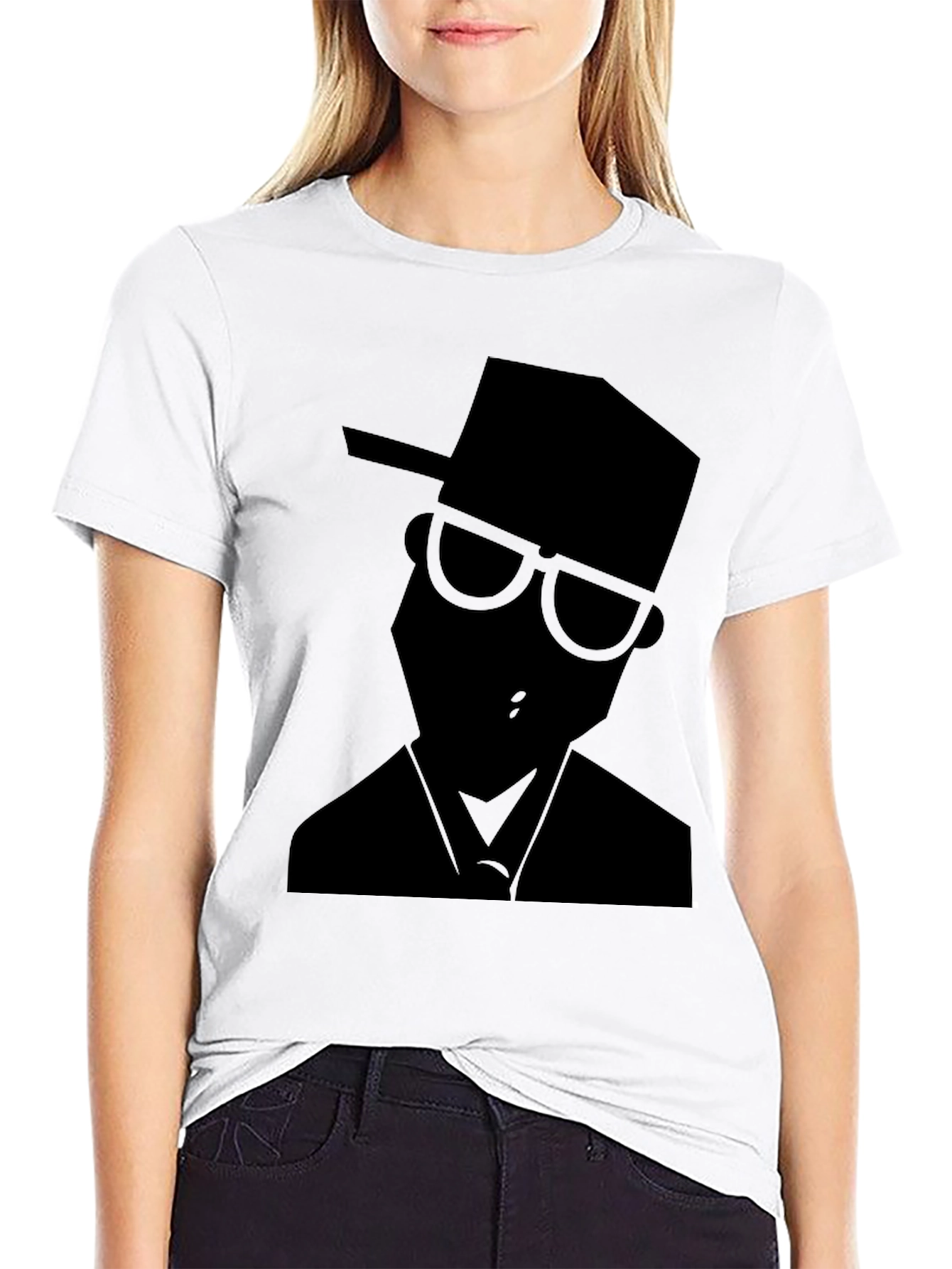 Cool Silhouette Graphic Black T-Shirt