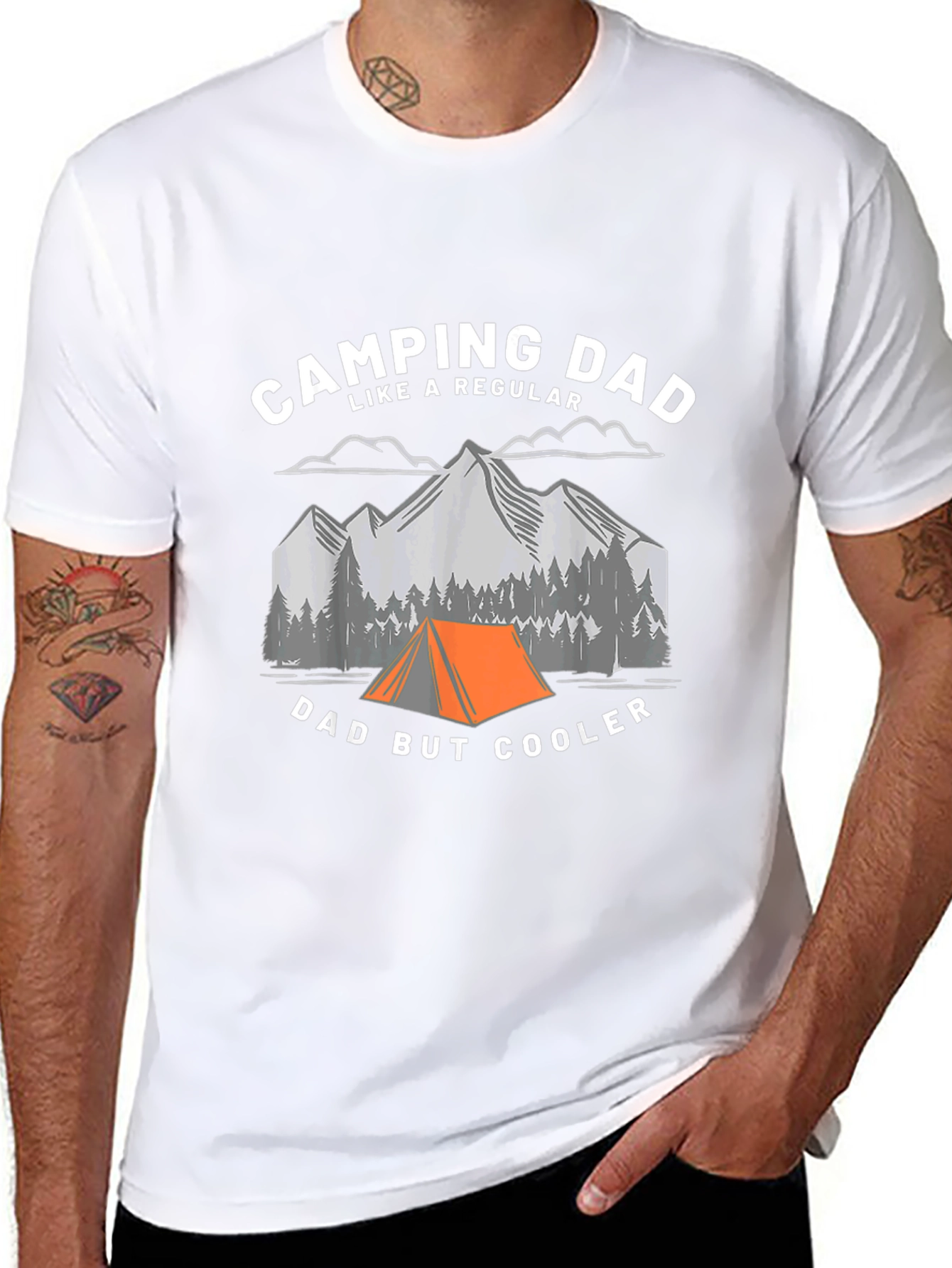 Camping Dad Funny Graphic Tee