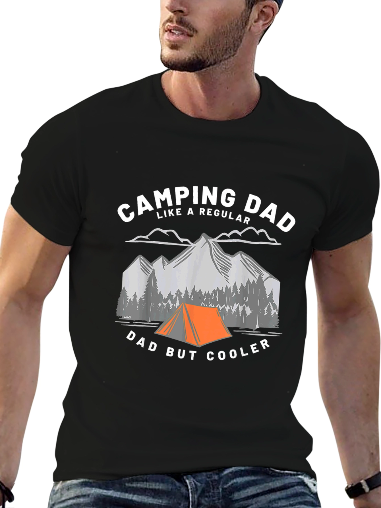 Camping Dad Funny Graphic Tee