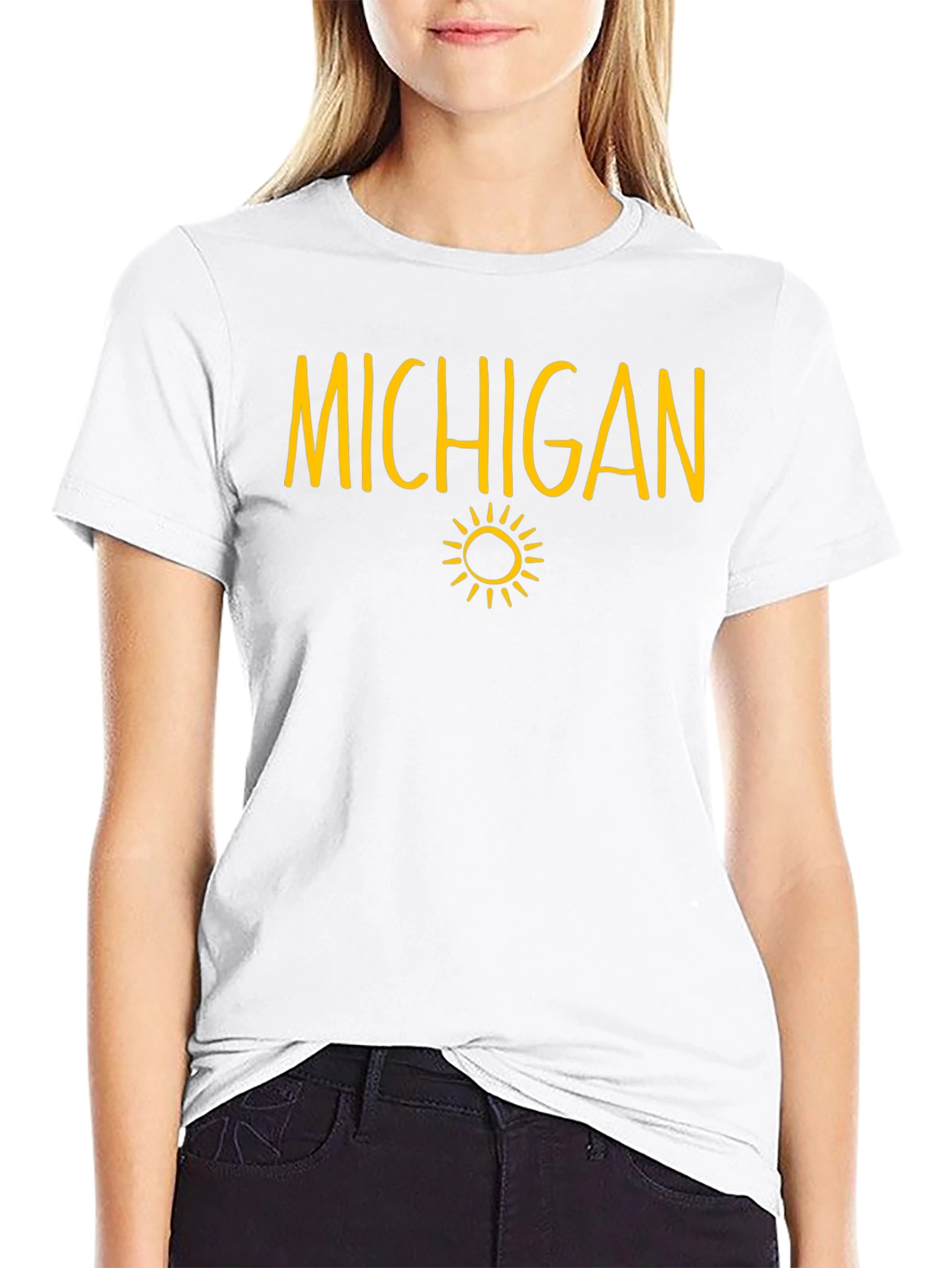 Michigan Sun Graphic T-Shirt
