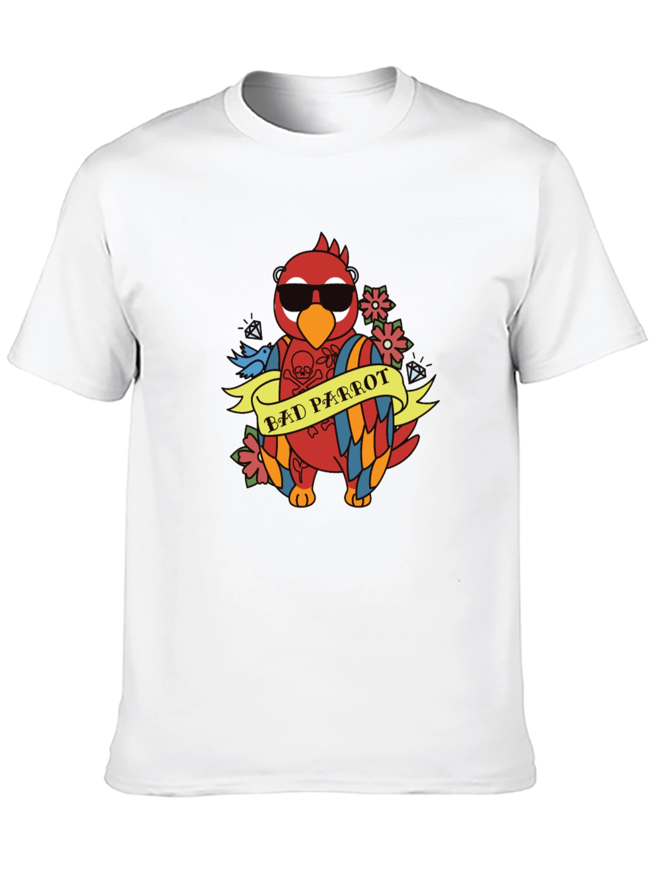 Bad Parrot Graphic Tee - Funny Animal T-Shirt