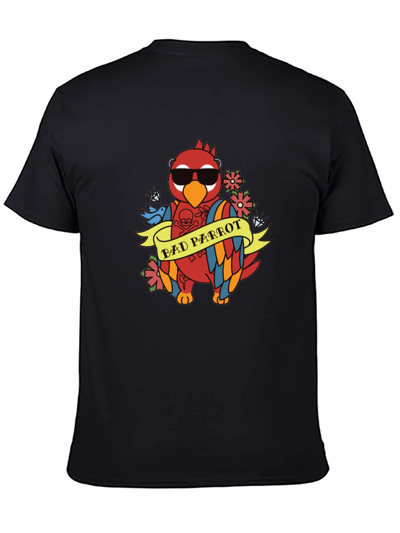 Bad Parrot Graphic Tee - Funny Animal T-Shirt