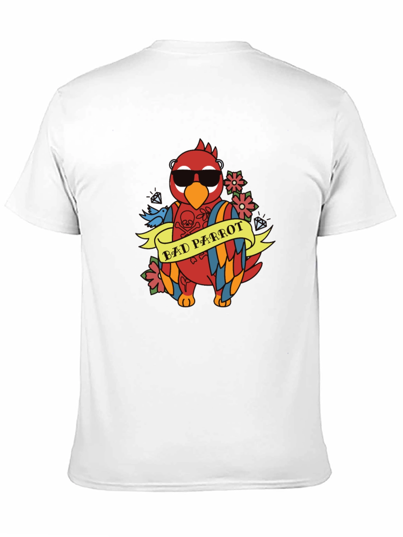 Bad Parrot Graphic Tee - Funny Animal T-Shirt