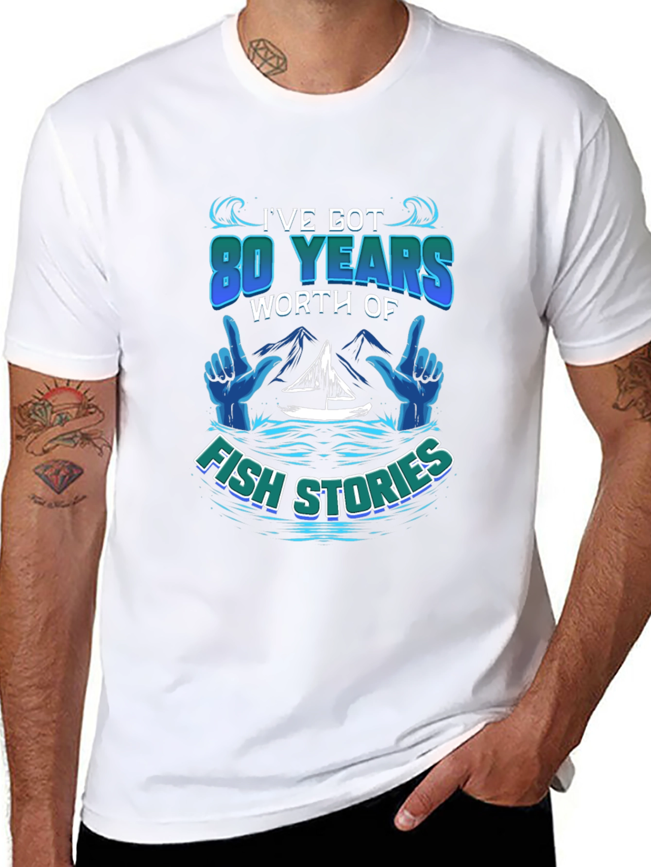 80 Years Fish Stories T-Shirt