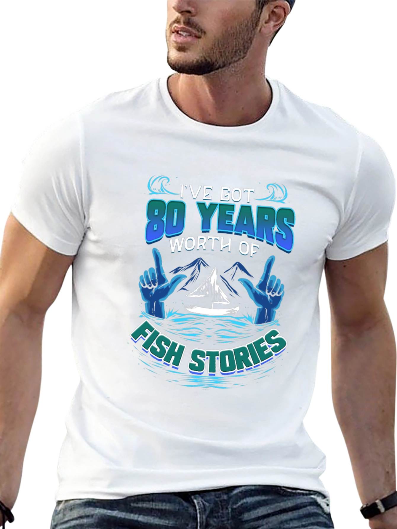 80 Years Fish Stories T-Shirt