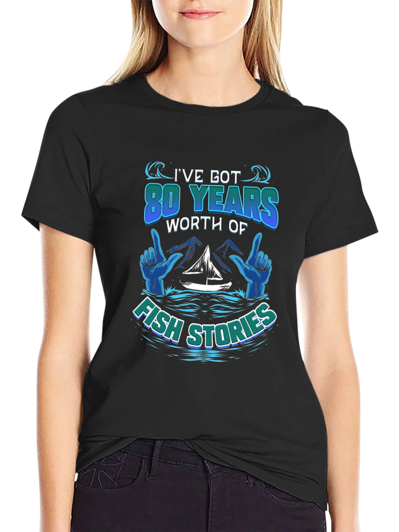 80 Years Fish Stories T-Shirt