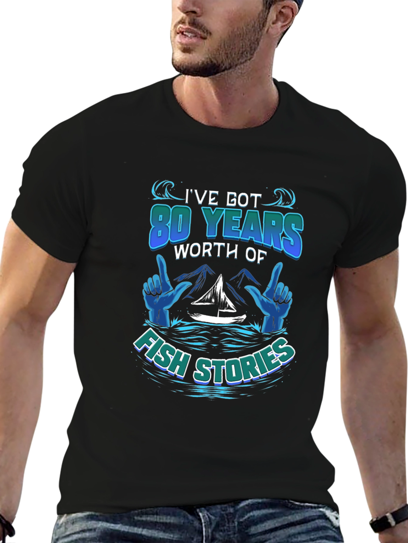 80 Years Fish Stories T-Shirt