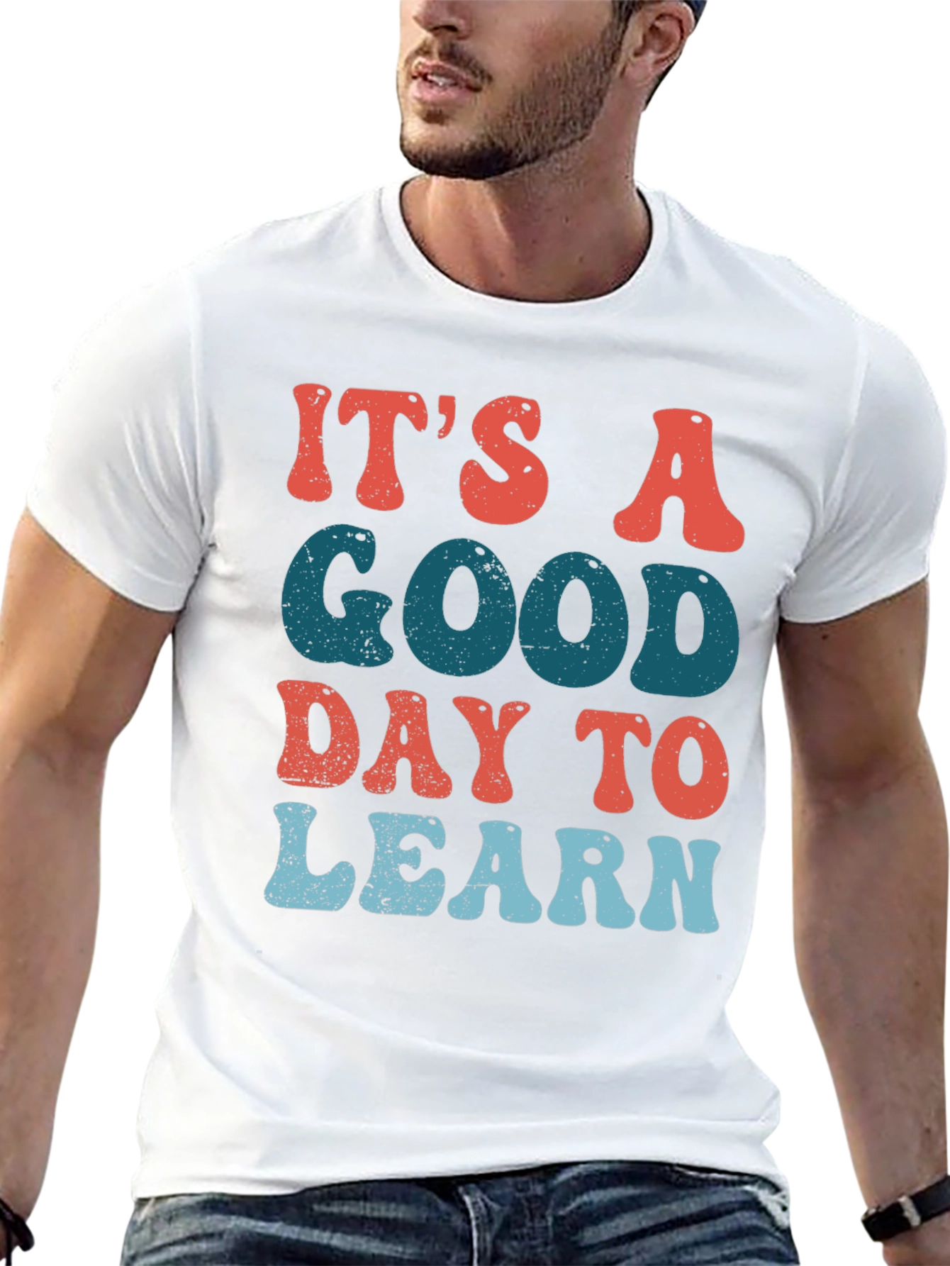 Its A Good Day To Learn Black Graphic T-Shirt