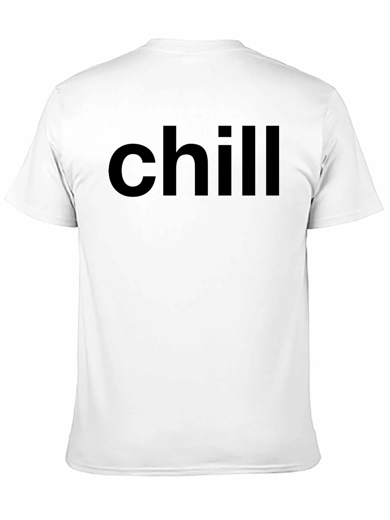 Chill Black Graphic Tee - Relaxed Comfort
